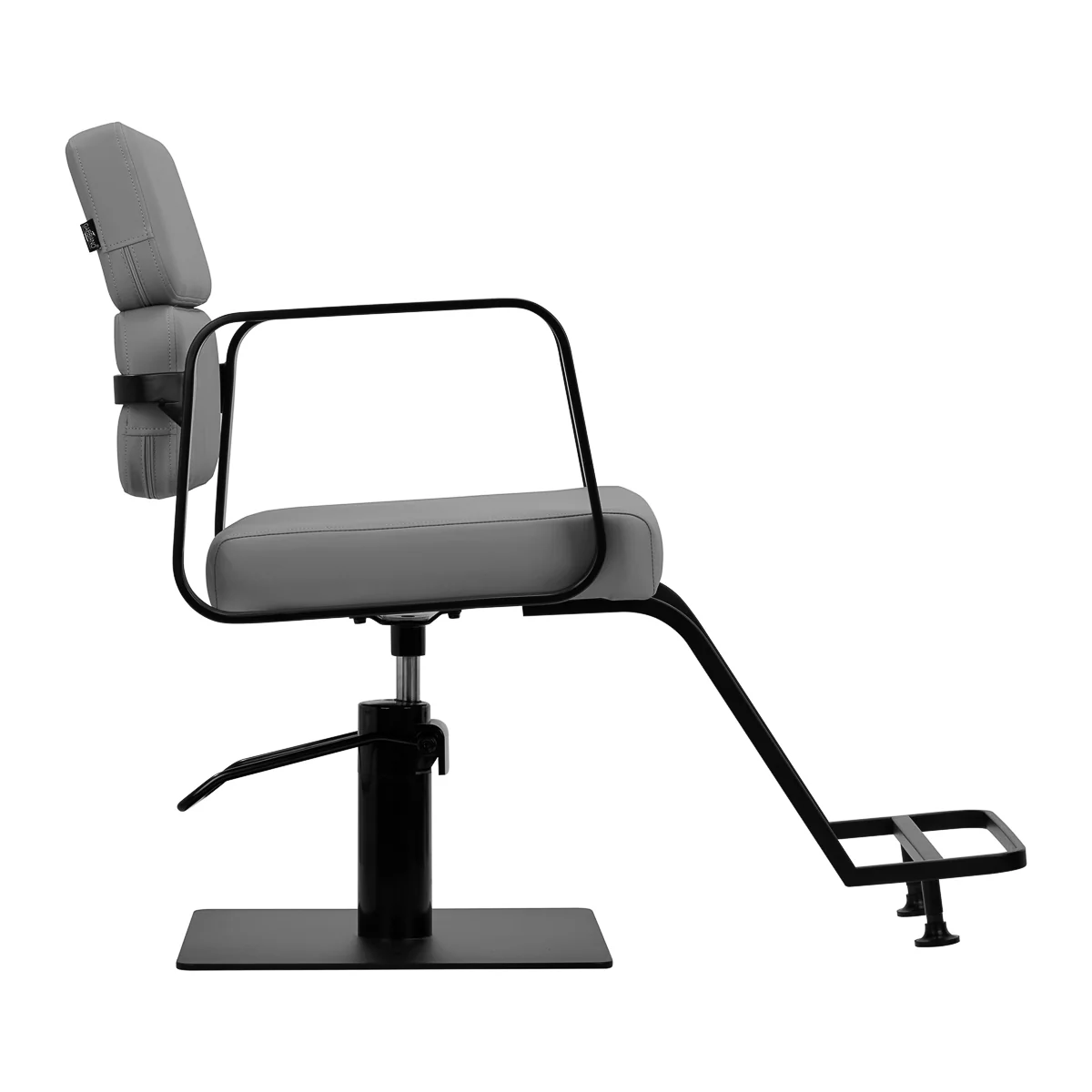 Gabbiano Porto-BM Hairdressing Chair Black & Grey - Image 2