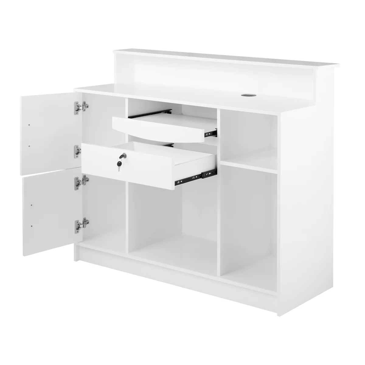 Gabbiano Reception Desk G26W White - Image 10