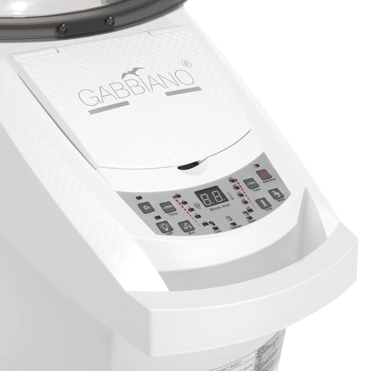 Gabbiano Standing Hairdressing Sauna 408D White with Active Ozone 700W - Image 12