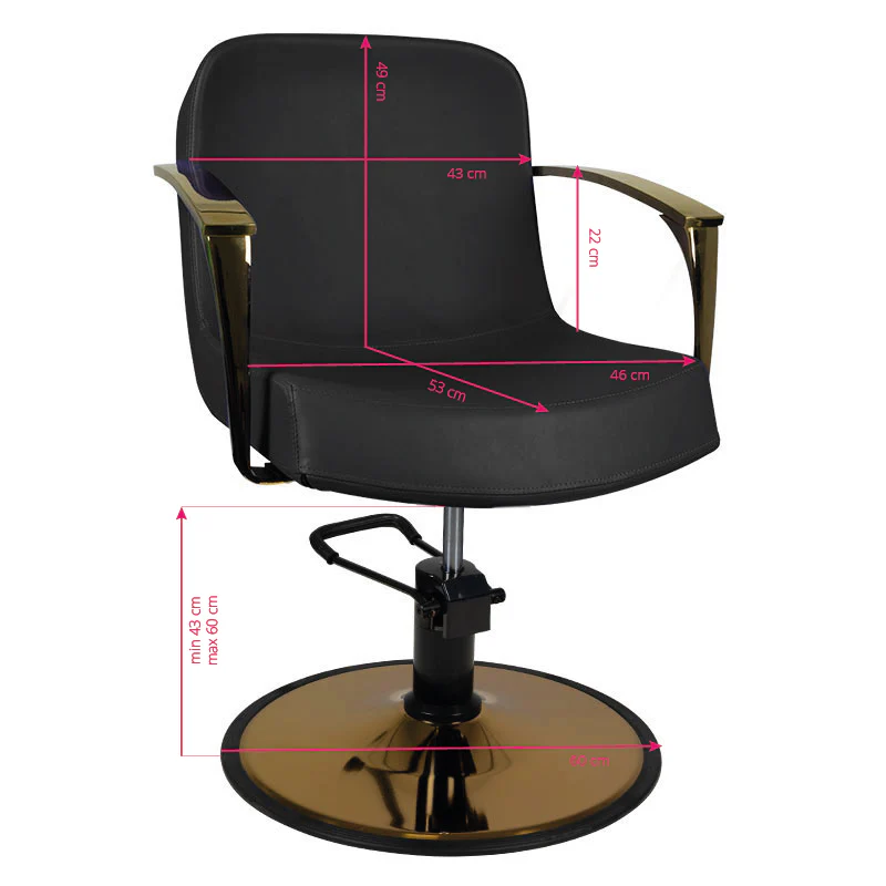 Gabbiano styling chair golden Bologna black - Image 2