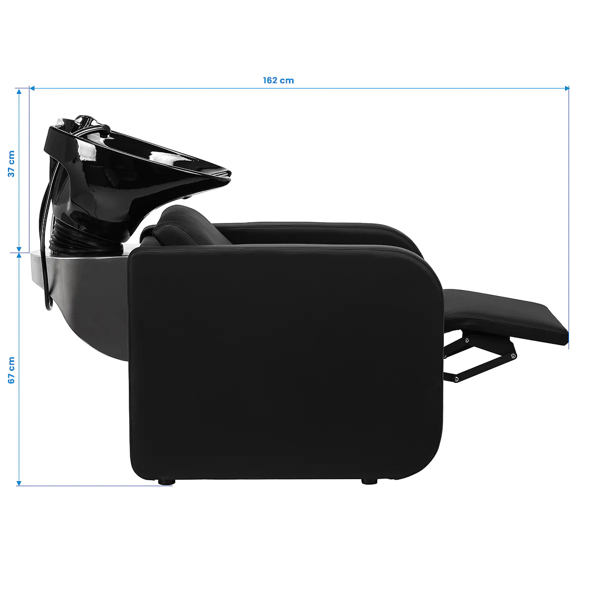 Gabbiano Sylvia Hairdressing Backwash Unit Black - Image 14