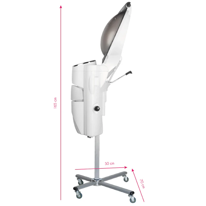 Gabbiano white standing hairdressing sauna with active ozone - Image 2