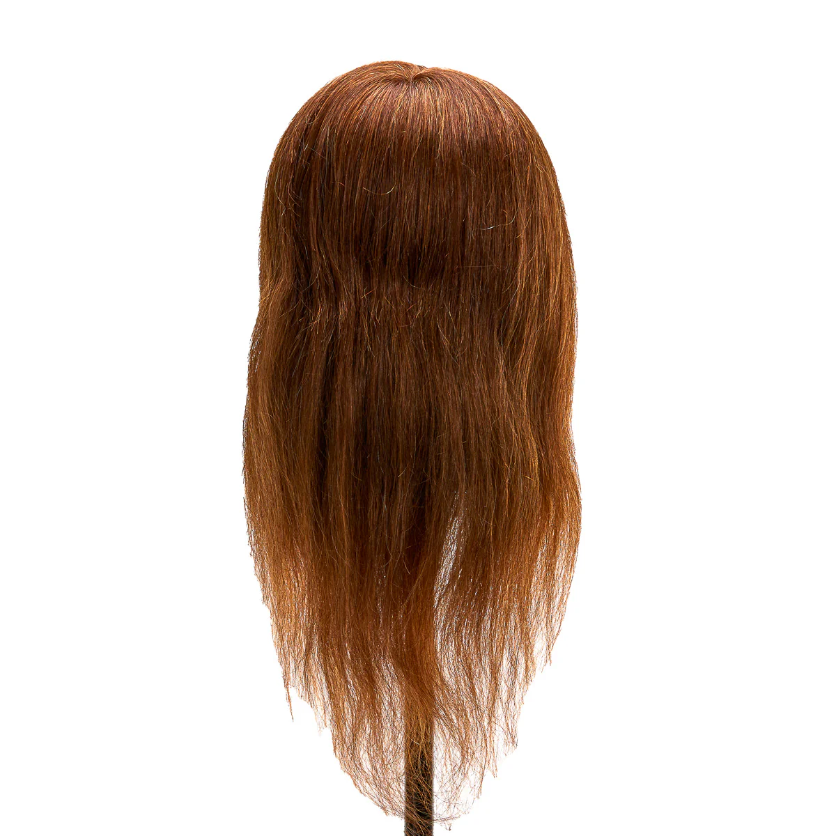 Gabbiano WZ1 Hairdressing Training Head, Natural Hair, Colour 4#, Length 20" - Image 3