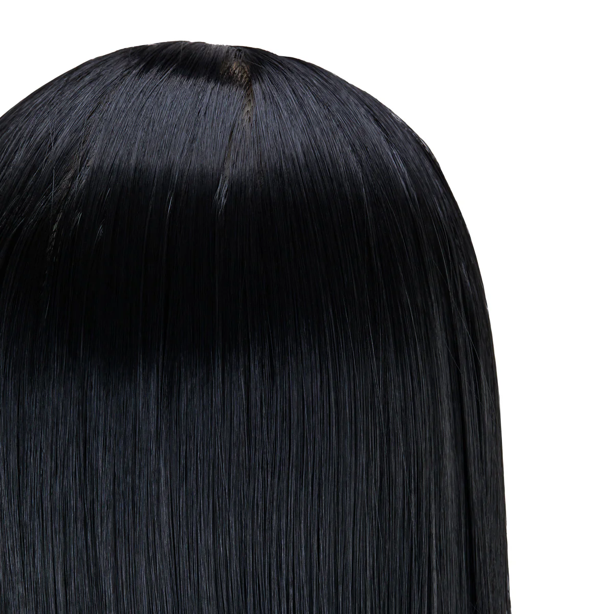 Gabbiano WZ2 Hairdressing Training Head, Synthetic Hair, Colour 1#, Length 24" - Image 2