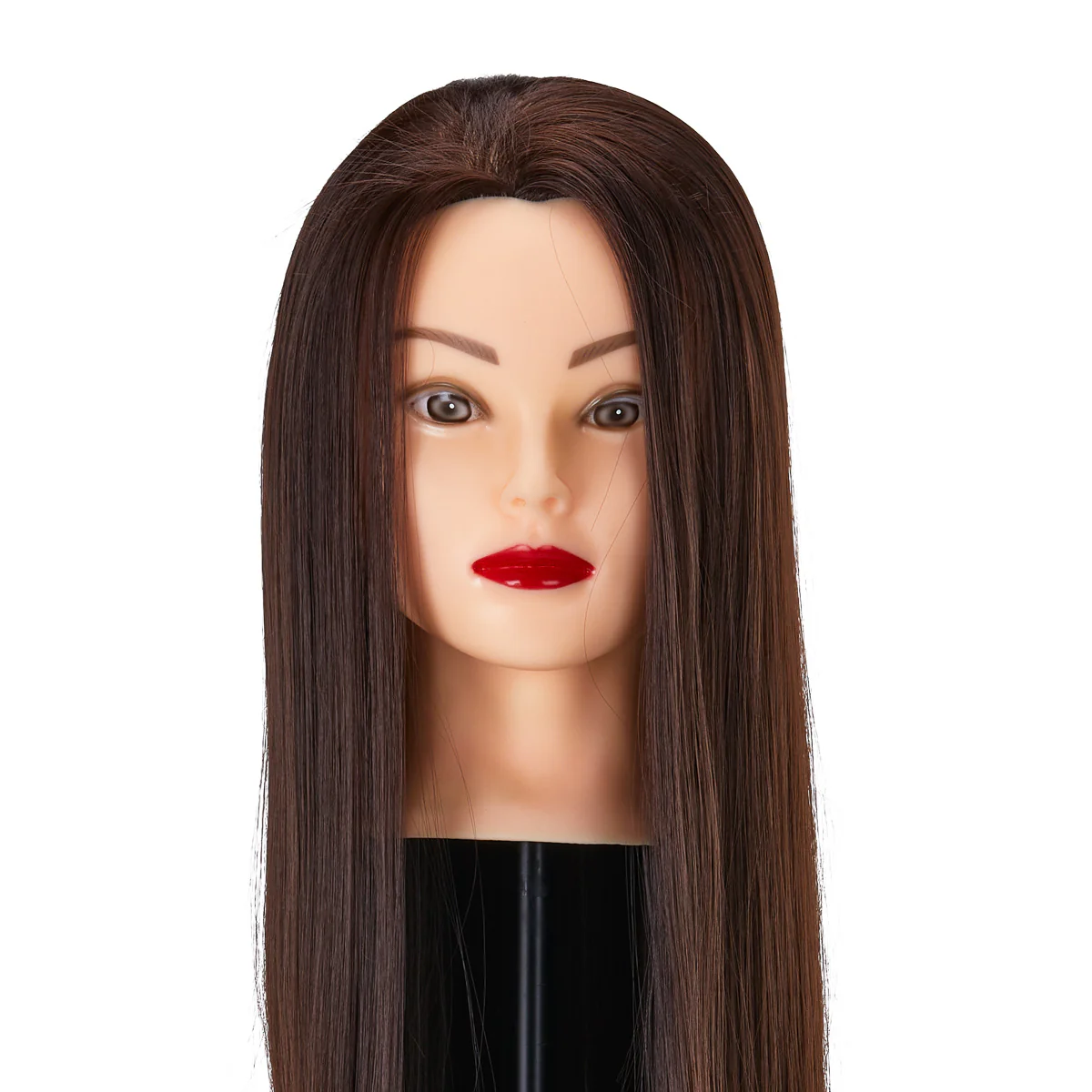 Gabbiano WZ2 Hairdressing Training Head, Synthetic Hair, Colour 4#, Length 24"