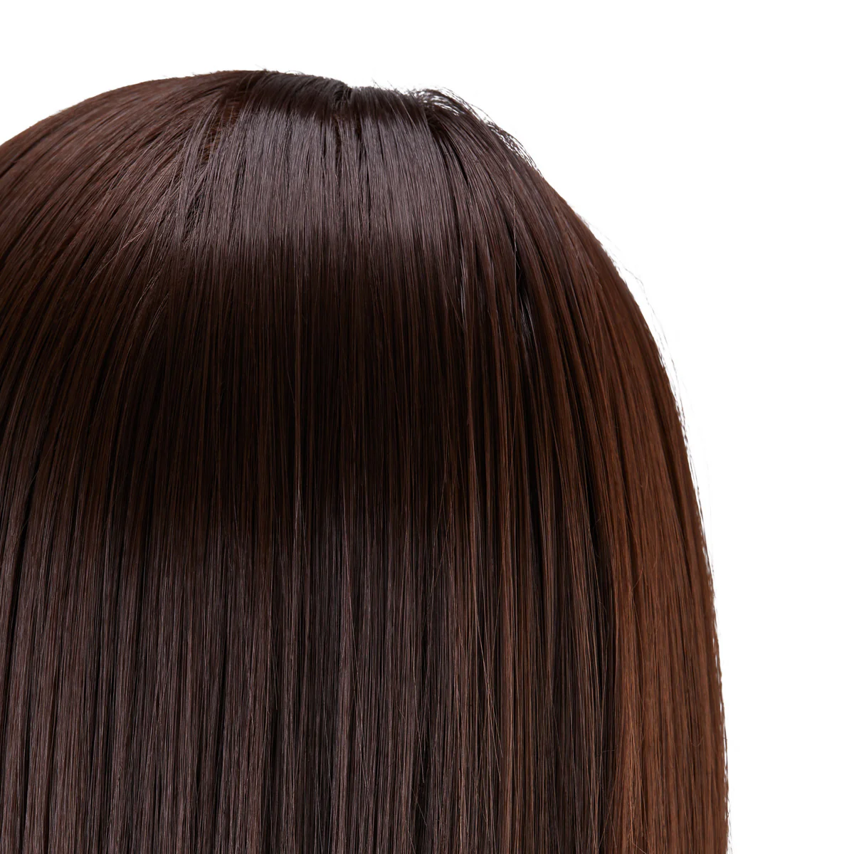 Gabbiano WZ2 Hairdressing Training Head, Synthetic Hair, Colour 4#, Length 24" - Image 2