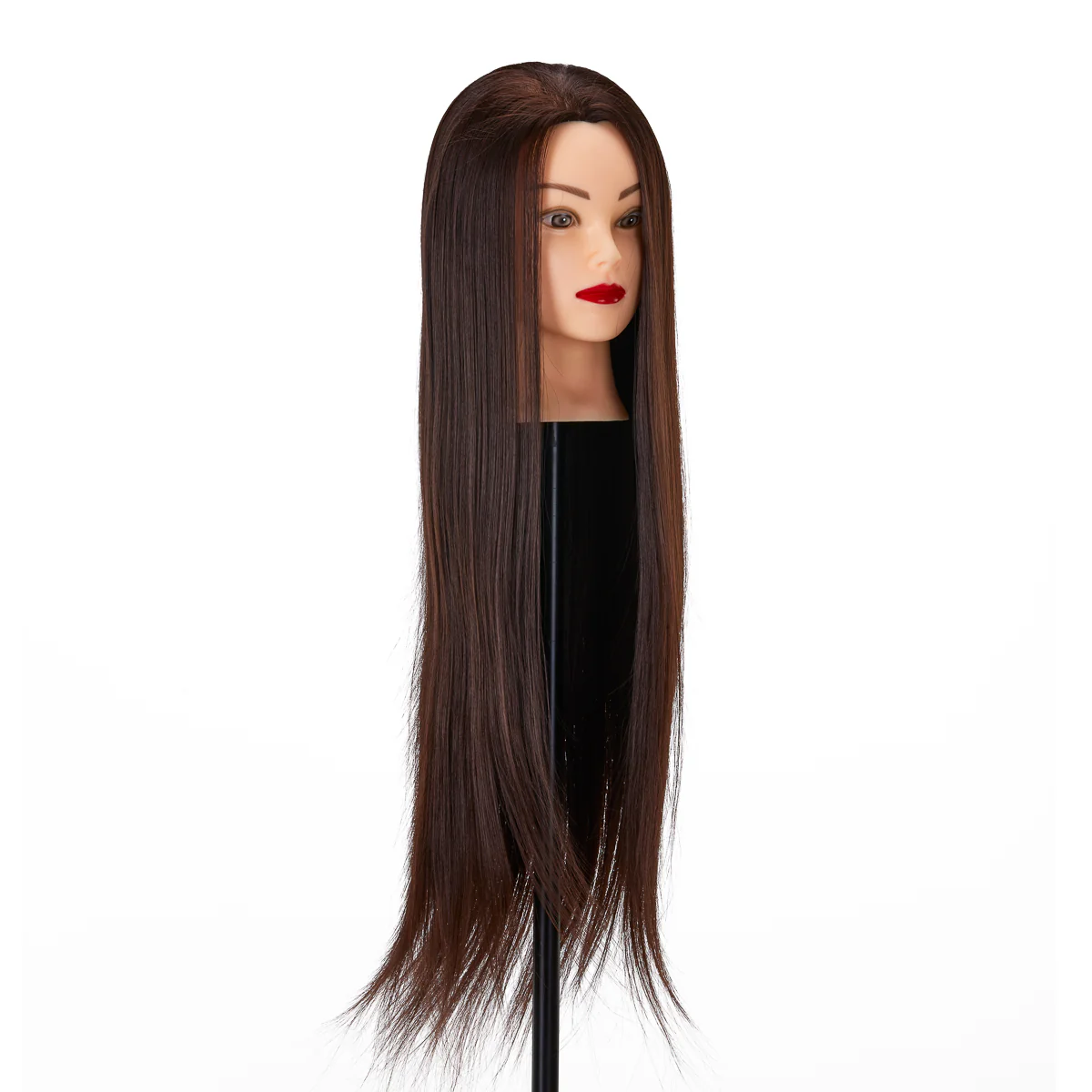 Gabbiano WZ2 Hairdressing Training Head, Synthetic Hair, Colour 4#, Length 24" - Image 4