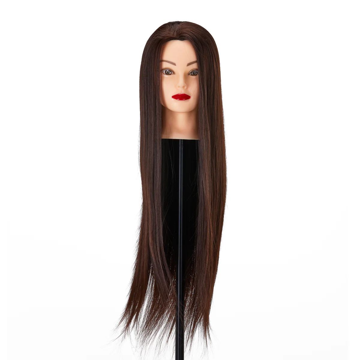 Gabbiano WZ2 Hairdressing Training Head, Synthetic Hair, Colour 4#, Length 24" - Image 5
