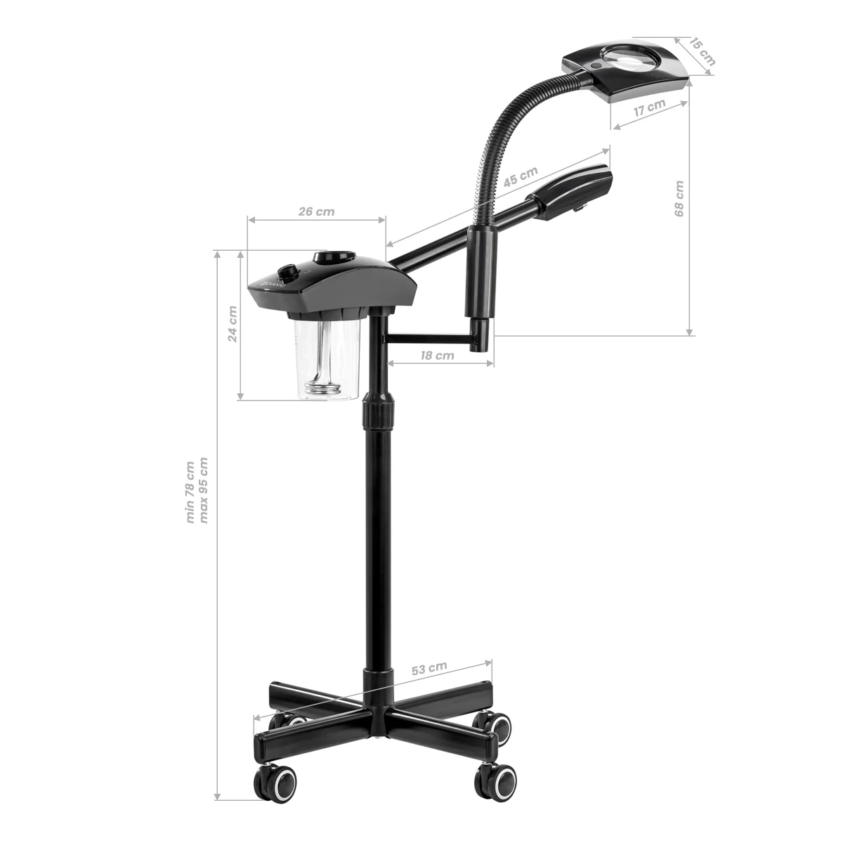 Giovanni Vapozone with magnifier lamp D-21 black - Image 2