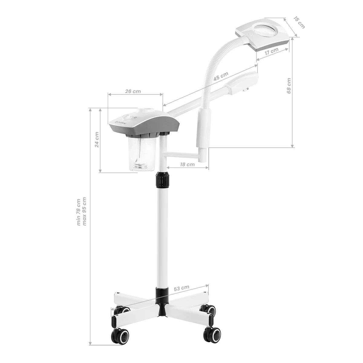 Giovanni Vapozone with Magnifier Lamp D-21 White - Image 2
