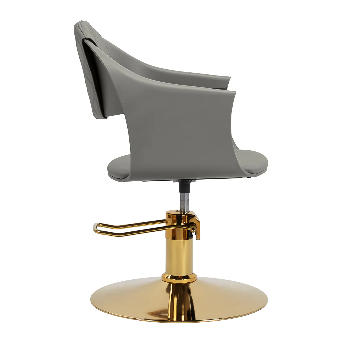 Hair System Halo Hairdressing Chair Grey & Gold - Image 3