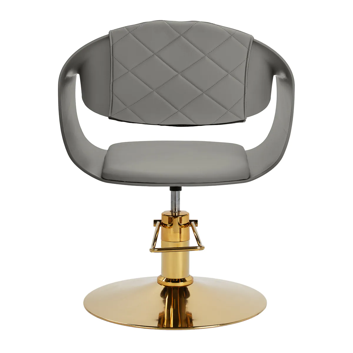 Hair System Halo Hairdressing Chair Grey & Gold - Image 4