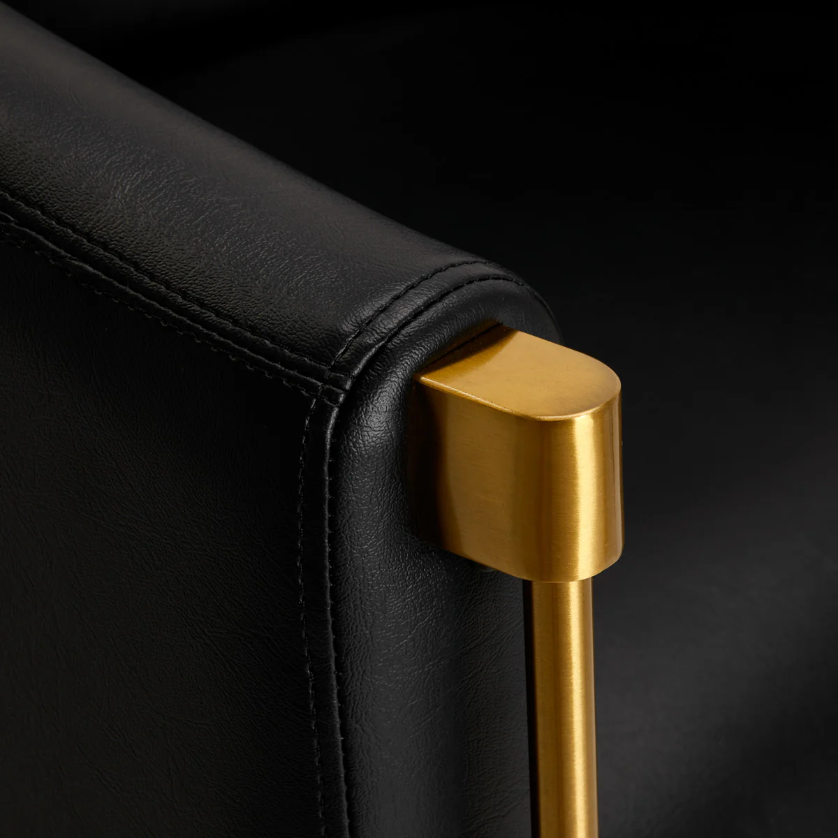 Gabbiano Hairdressing Chair Burgos Black Gold - Image 5