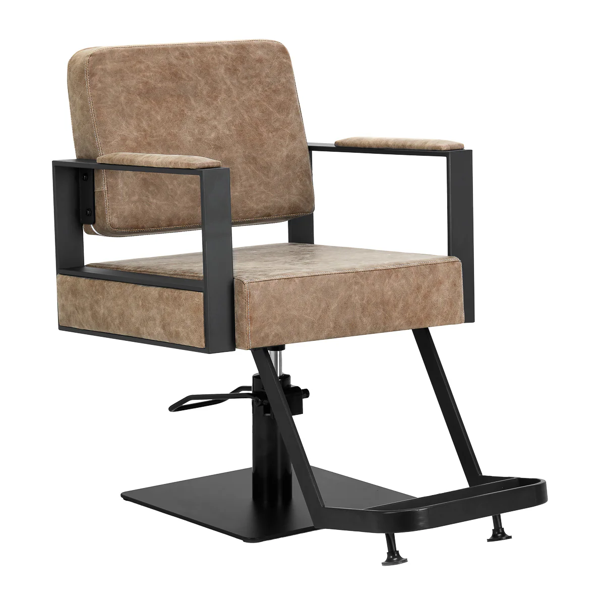 Hairdressing Chair Gabbiano Modena Old Brown