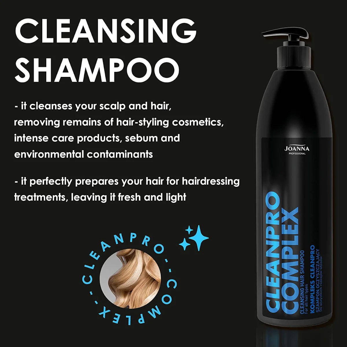 Joanna Professional Cleanpro Complex Cleansing Shampoo - Image 2