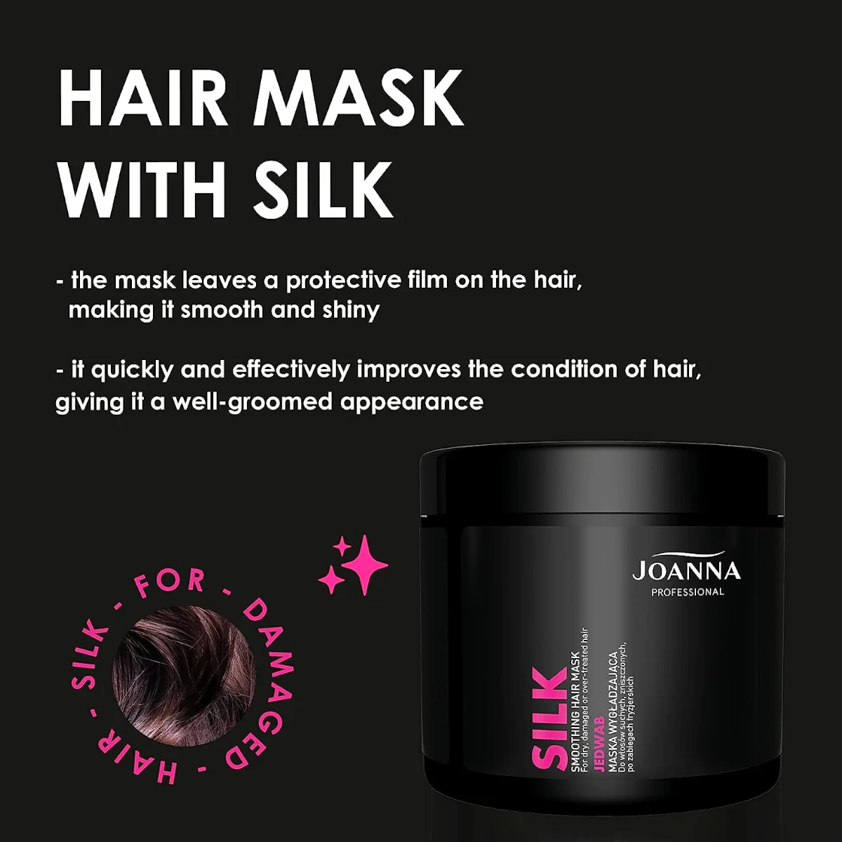 Joanna Professional Silk Smoothing Hair Mask for Dry & Damaged Hair - Image 2