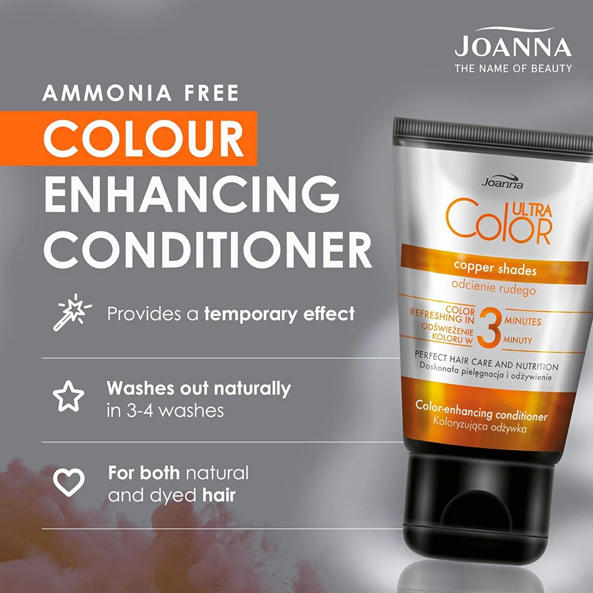 Joanna Ultra Color Copper Colouring Conditioner - Image 3