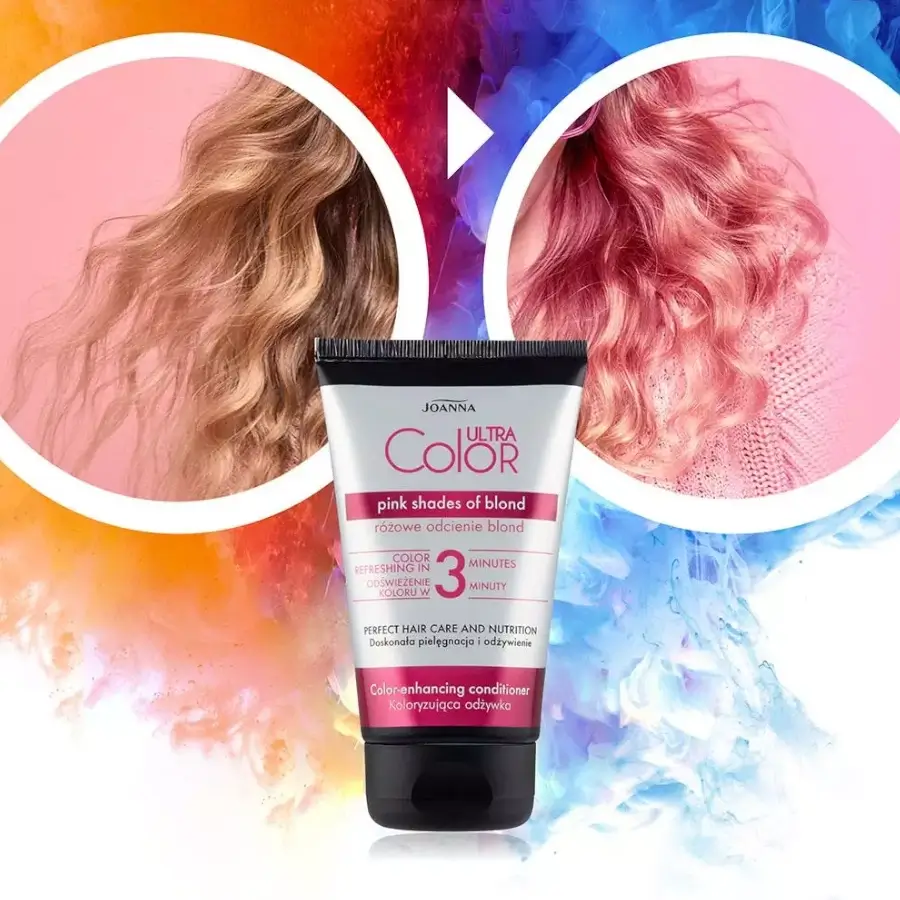 Joanna Ultra Color Pink Colouring Conditioner - Image 5