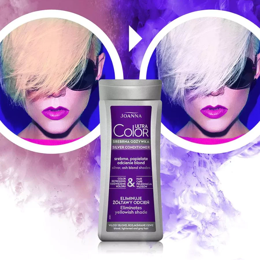 Joanna Ultra Color Silver Conditioner Eliminate Yellow Shade - Image 2