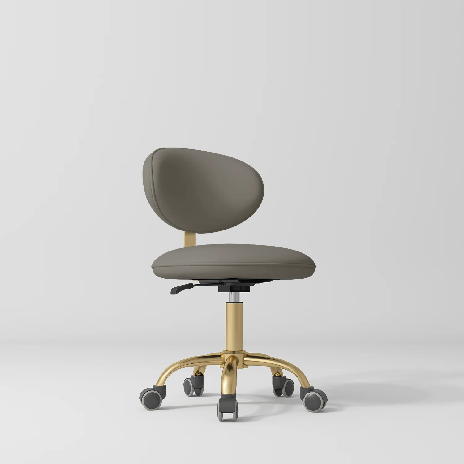 Manufakturo Aura Gold Legs Beauty Stool Deep Ash