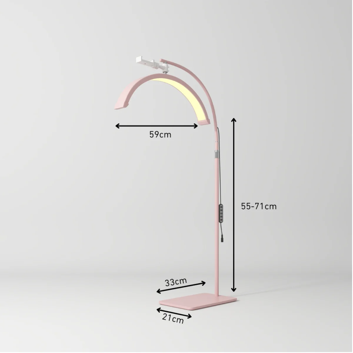 Manufakturo Beauty Lash LED Moonlight - Adjustable Colour Temp & Intensity Pink - Image 3