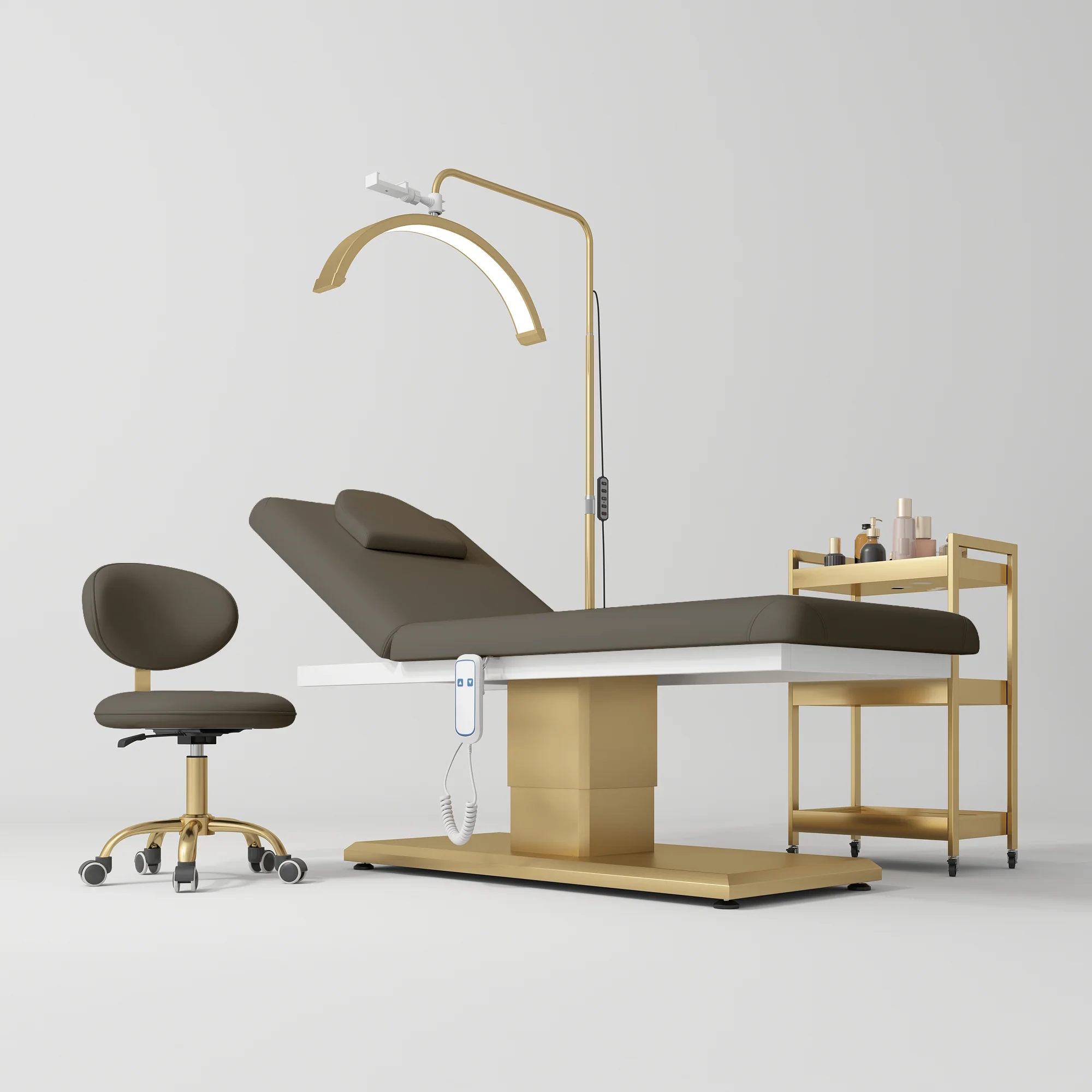 Manufakturo Chérie Premium Electric 4-piece Salon Set Cocoa Mocha