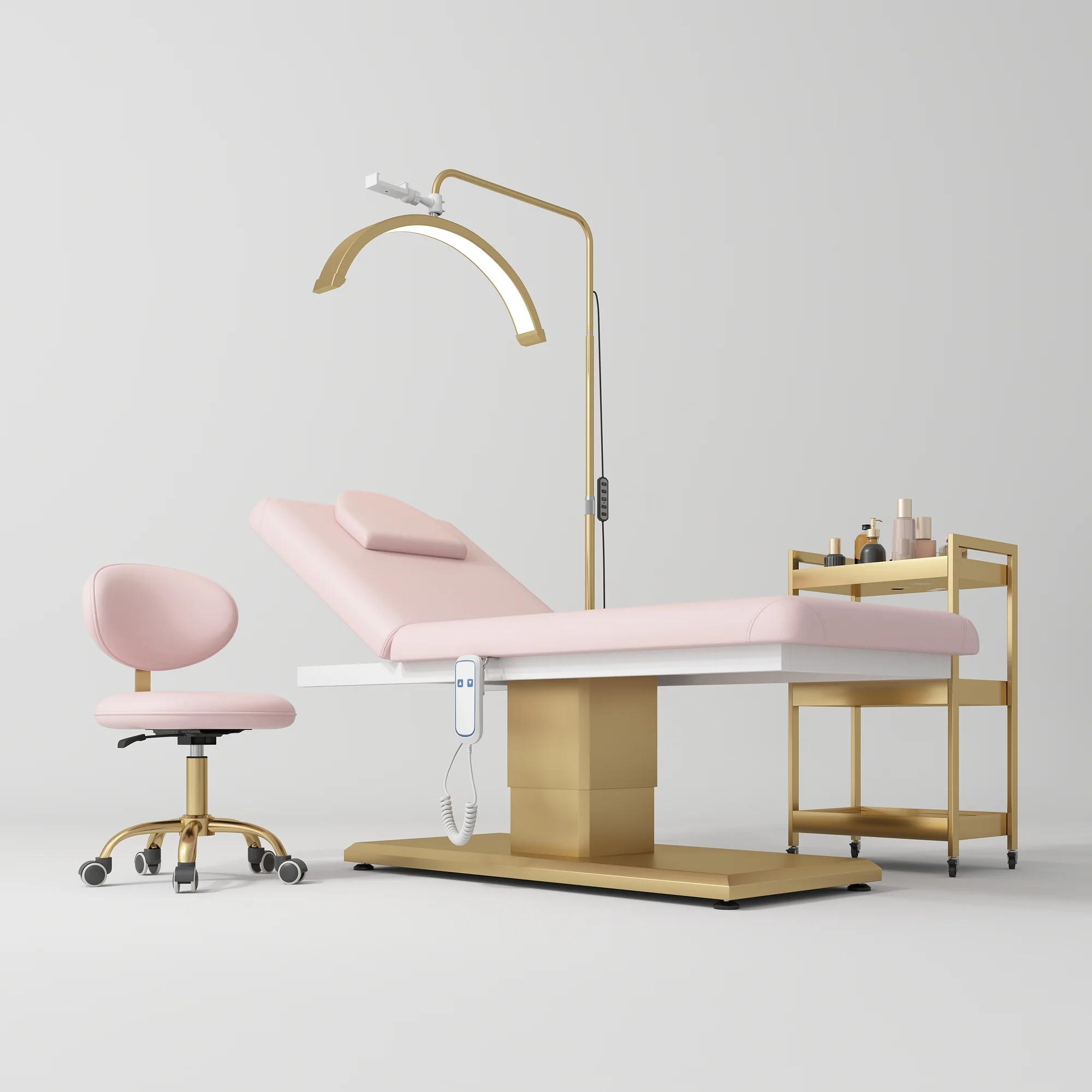 Manufakturo Chérie Premium Electric 4-piece Salon Set Light Pink