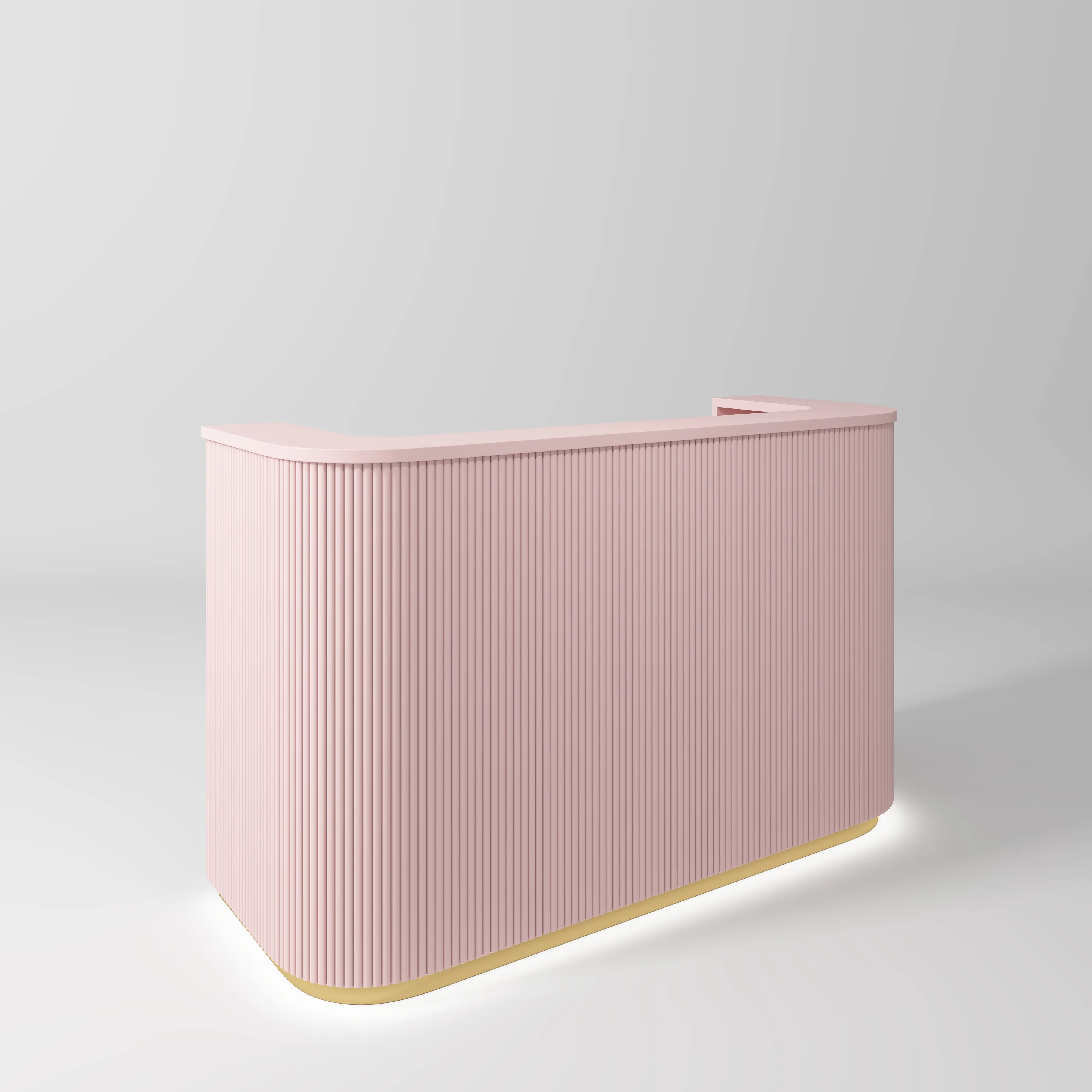 Manufakturo Averne Reception Desk - Sleek & Modern Design with LED Bare Blush - Image 2