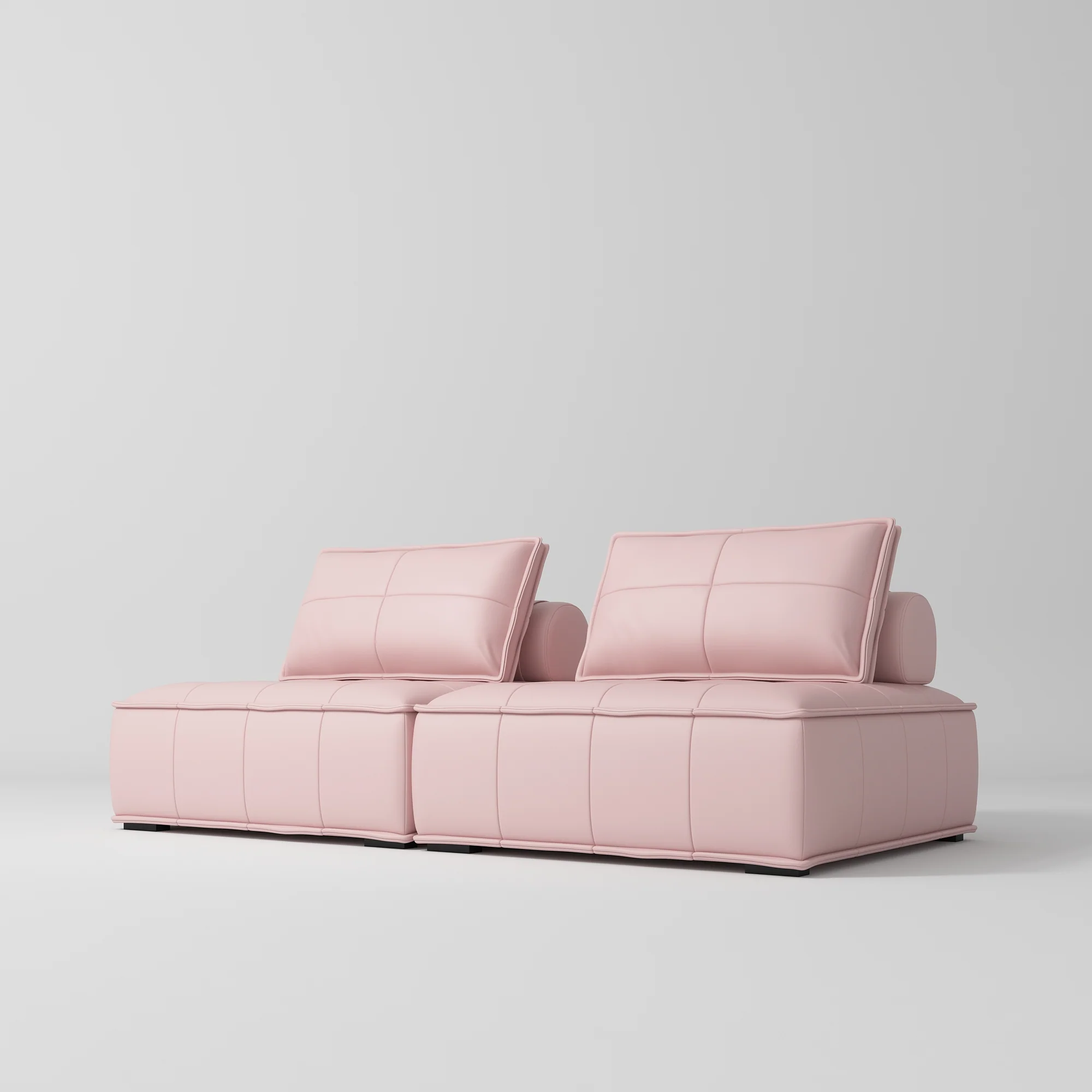 Manufakturo Complete Set 02 Reception Area - Chair & Sofa for Luxury Salon Waiting Area Bare Blush - Image 5