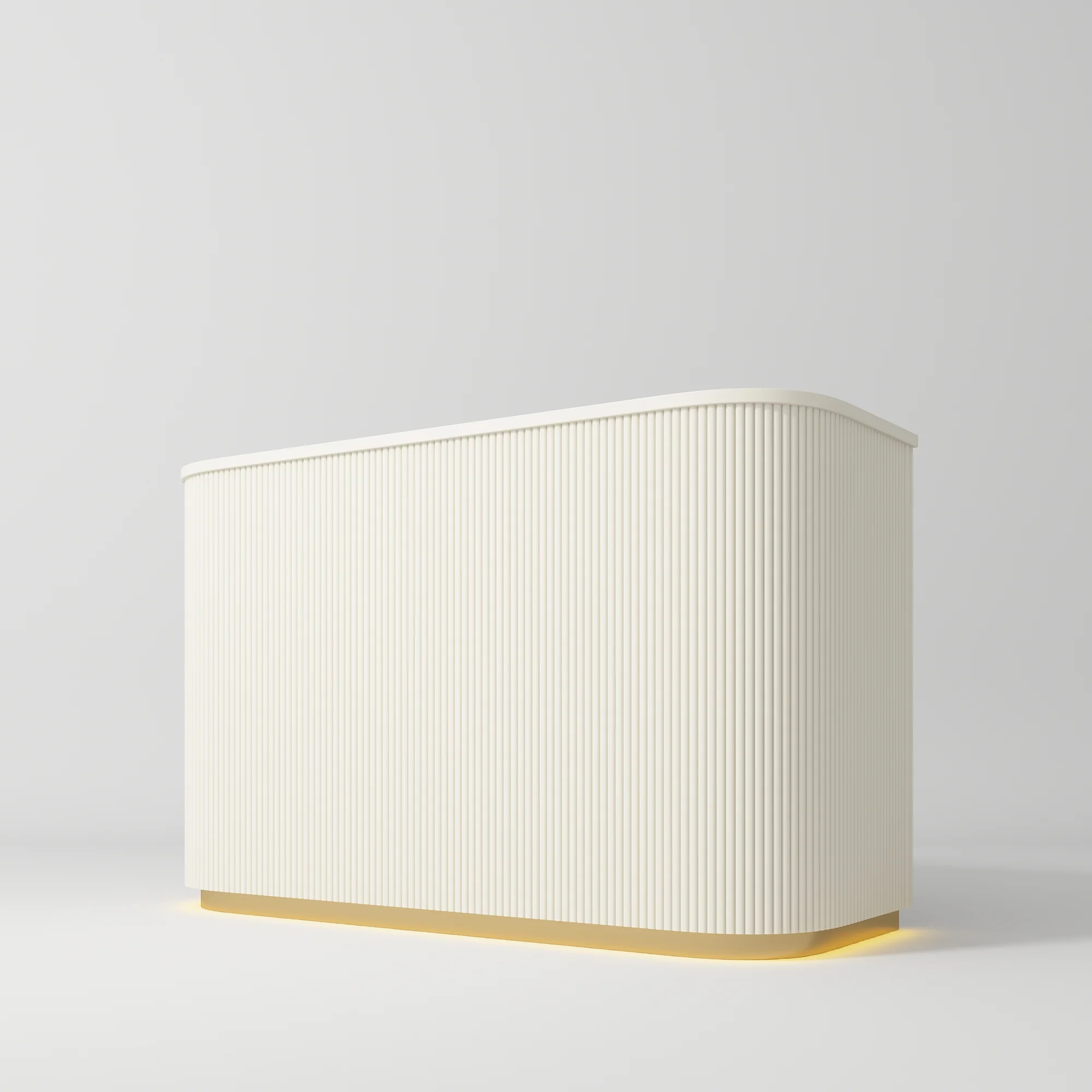 Manufakturo Averne Reception Desk - Sleek & Modern Design with LED Creamy
