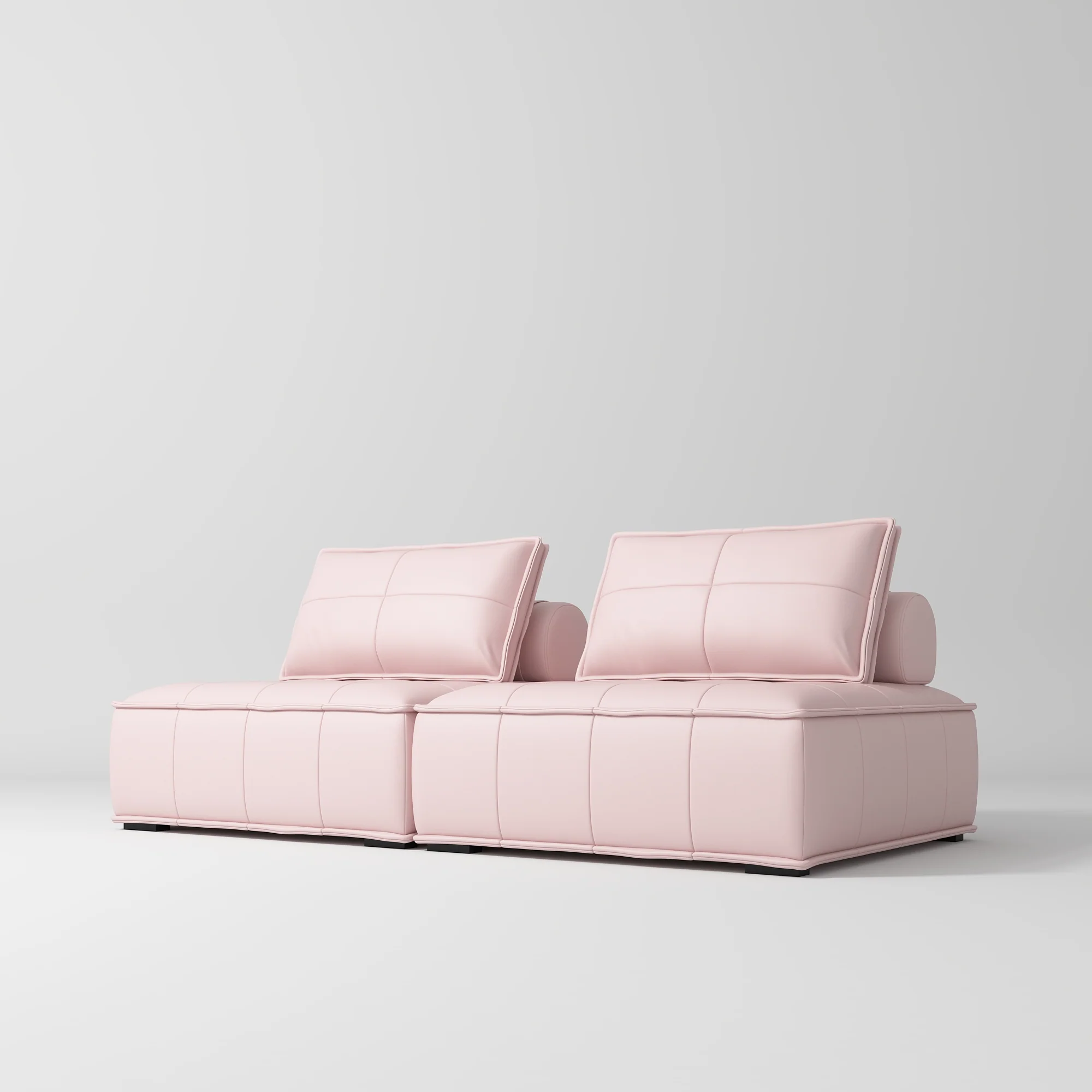 Manufakturo Complete Set 02 Reception Area - Chair & Sofa for Luxury Salon Waiting Area Light Pink - Image 5