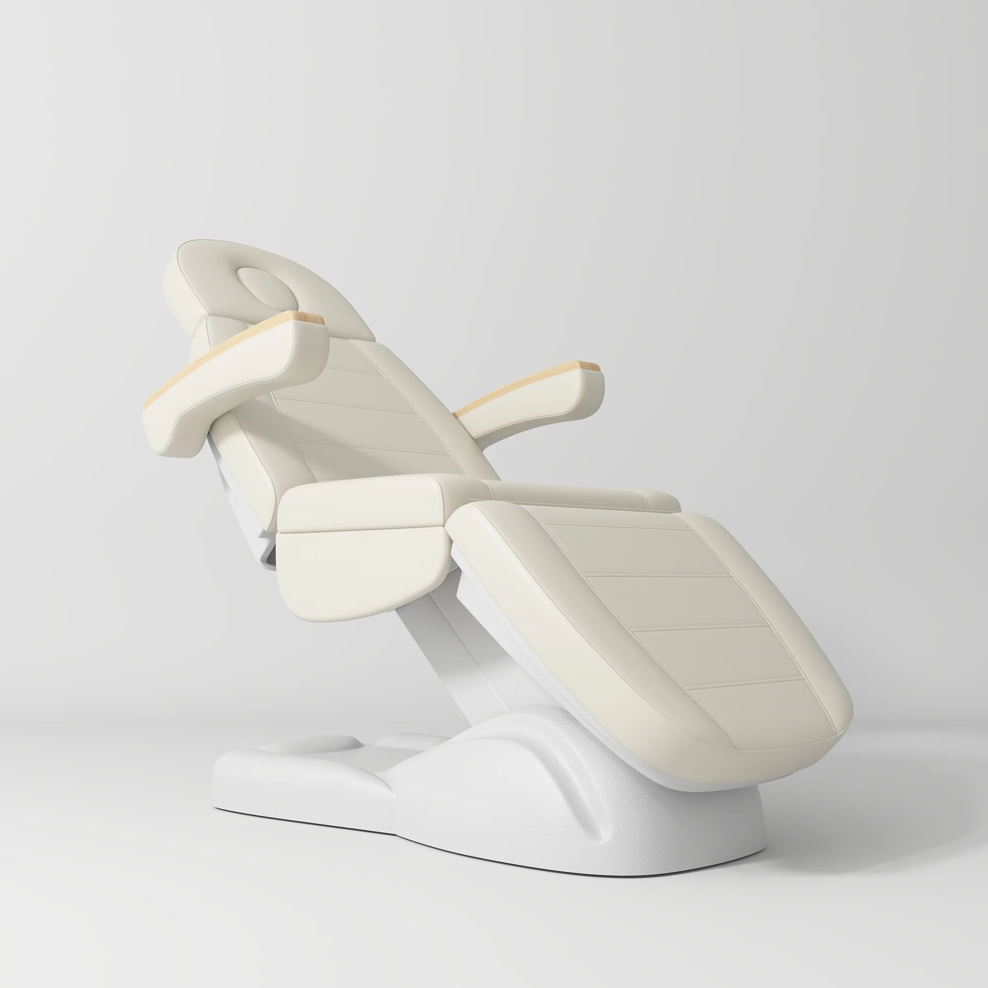 Manufakturo Grace Creamy The Complete Salon Set - Beauty Bed, Chair, Moonlight & Trolley - Image 2