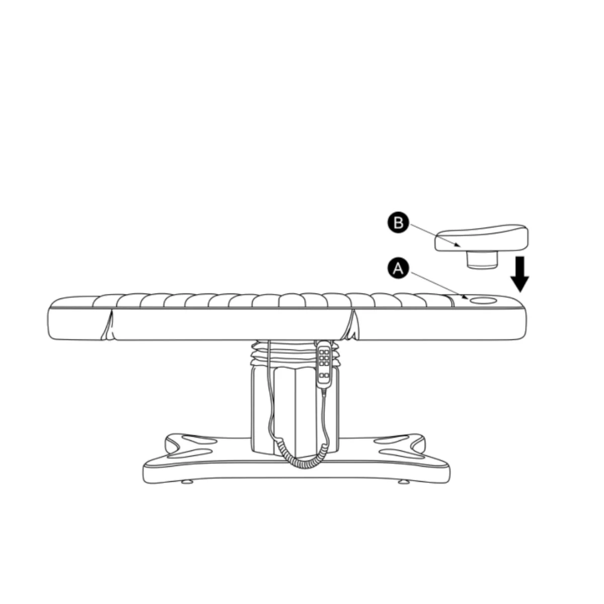 Manufakturo Grandeur Electric Lash Beauty Bed - 3 Motors White - Image 4