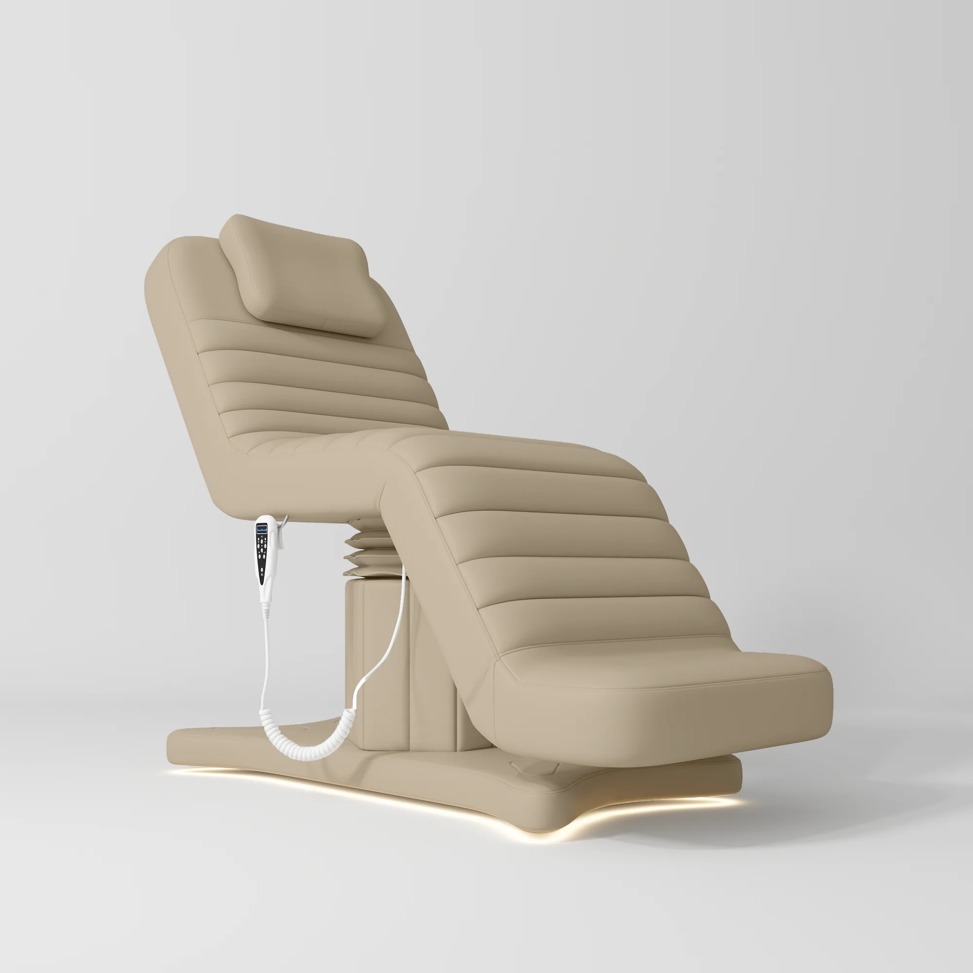 Manufakturo Grandeur Warm Beige The Complete Studio Set - Beauty Bed, Chair, Moonlight & Trolley - Image 2