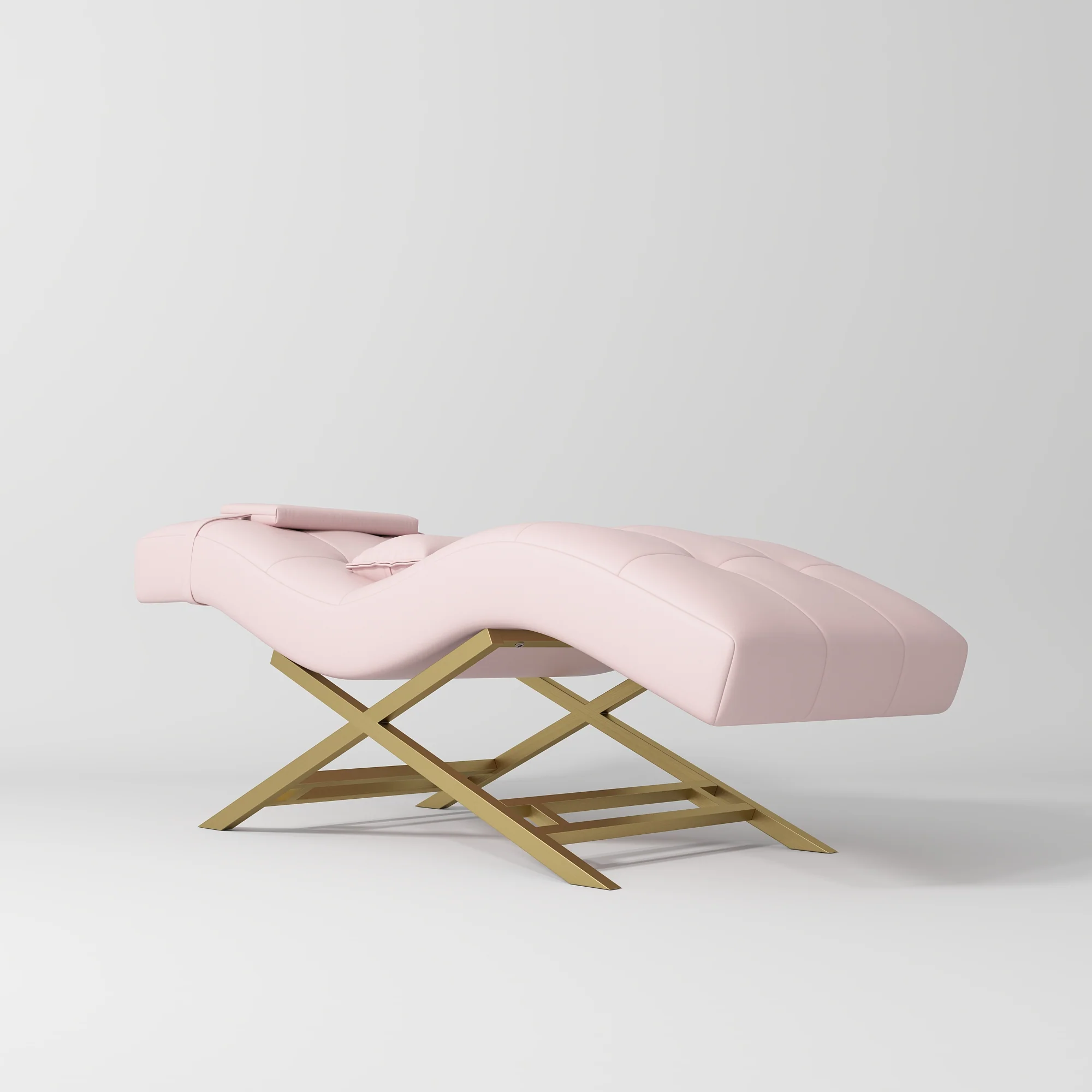 Manufakturo Majesty Lash Bed - Adjustable Headrest Light Pink