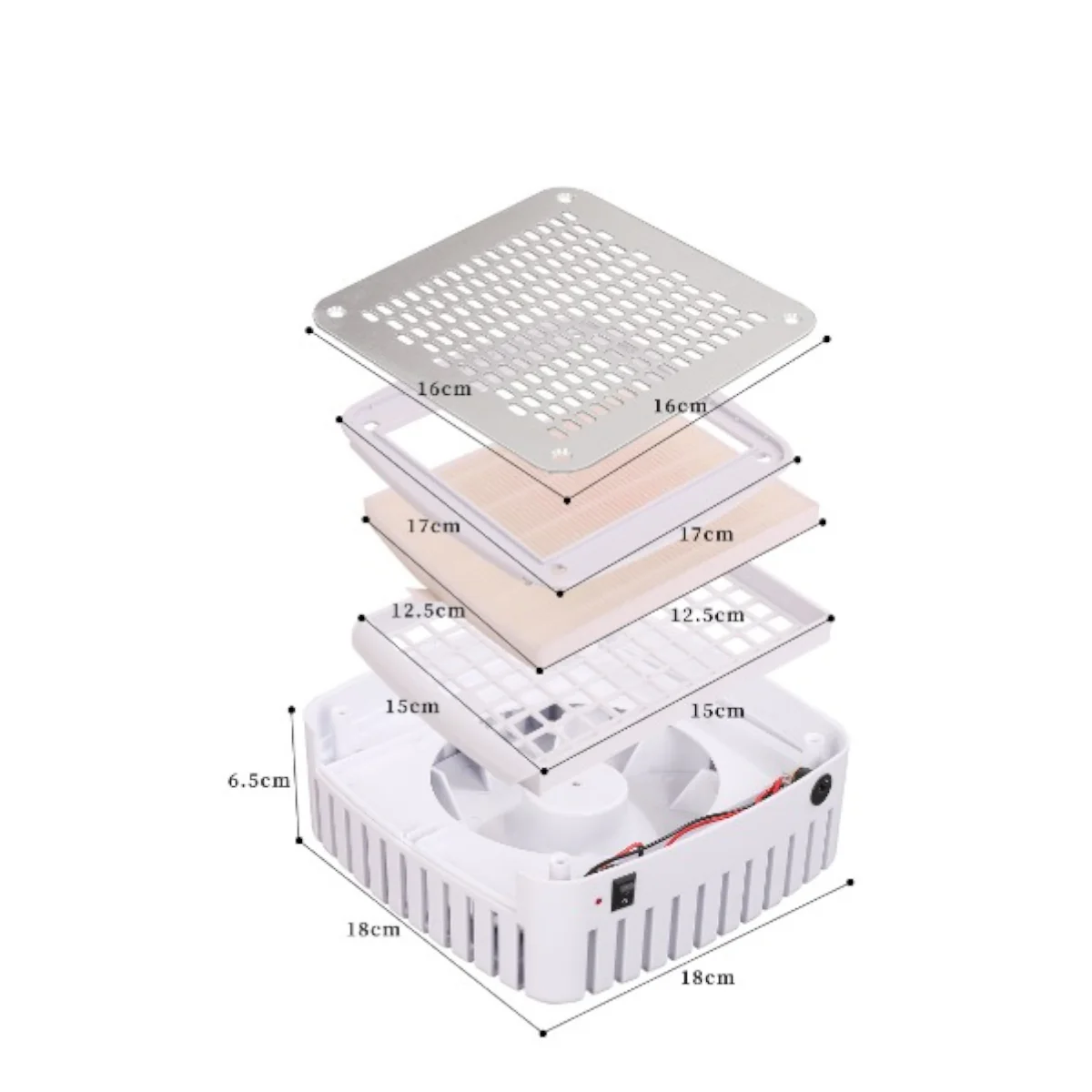 Manufakturo Manicure Glam Station Set - Table with Absorber & Two Chairs Bare Blush - Image 4