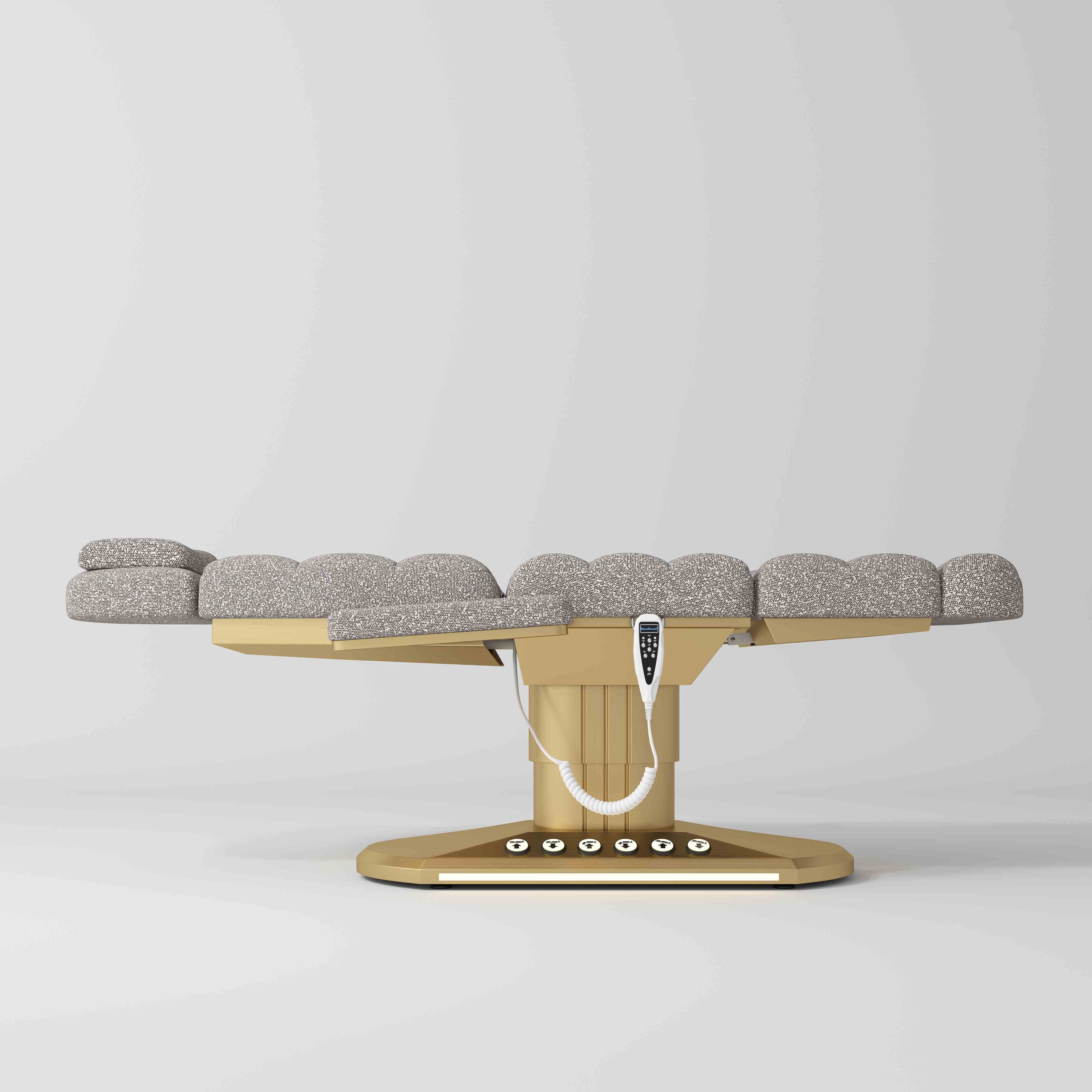 Manufakturo Orielle ver.A Luxury Electric Beauty Bed - Hand & Foot Controls Grey - Image 4