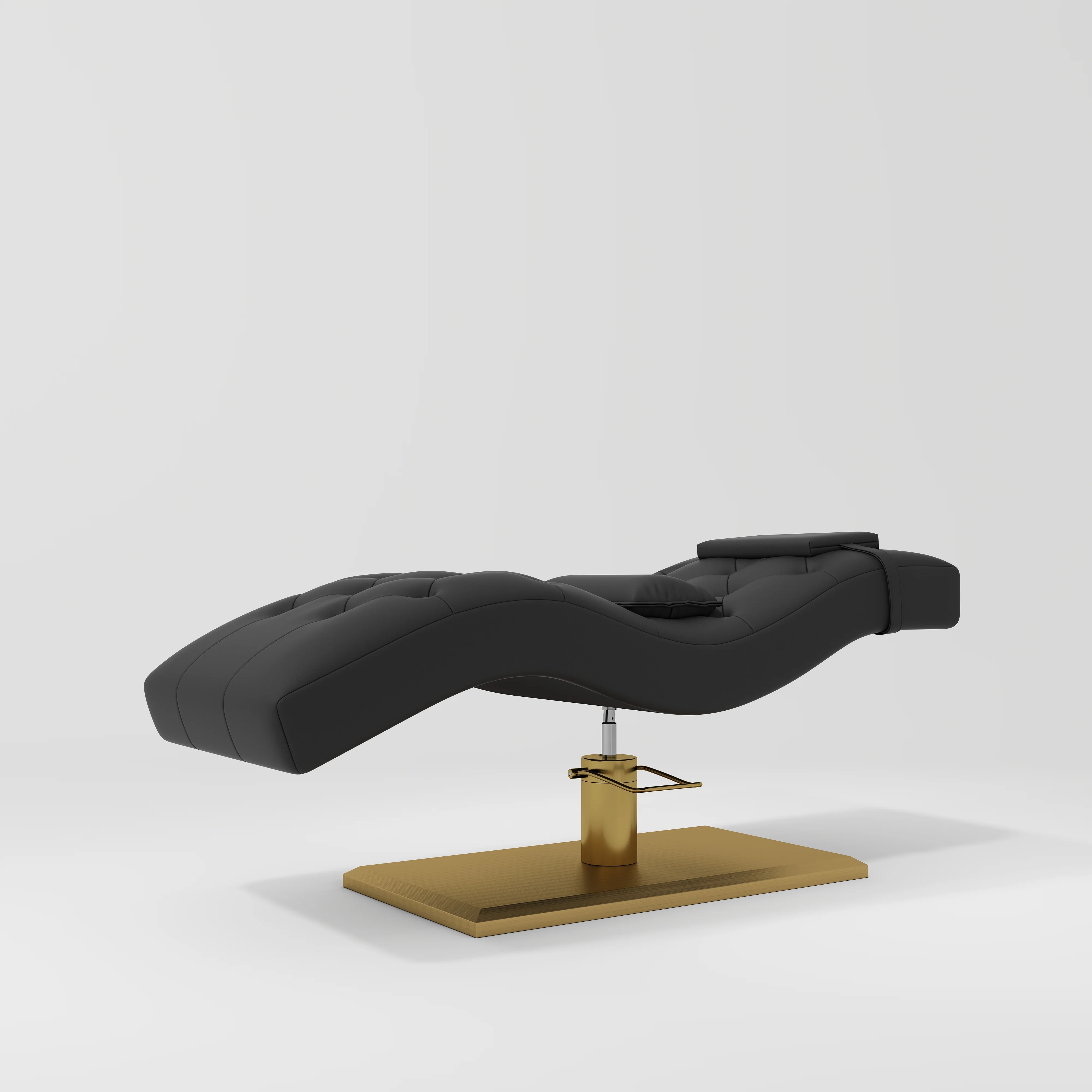 Manufakturo Prestige Hydraulic Eyelash Bed – Adjustable Headrest & High-Density Sponge Black - Image 3
