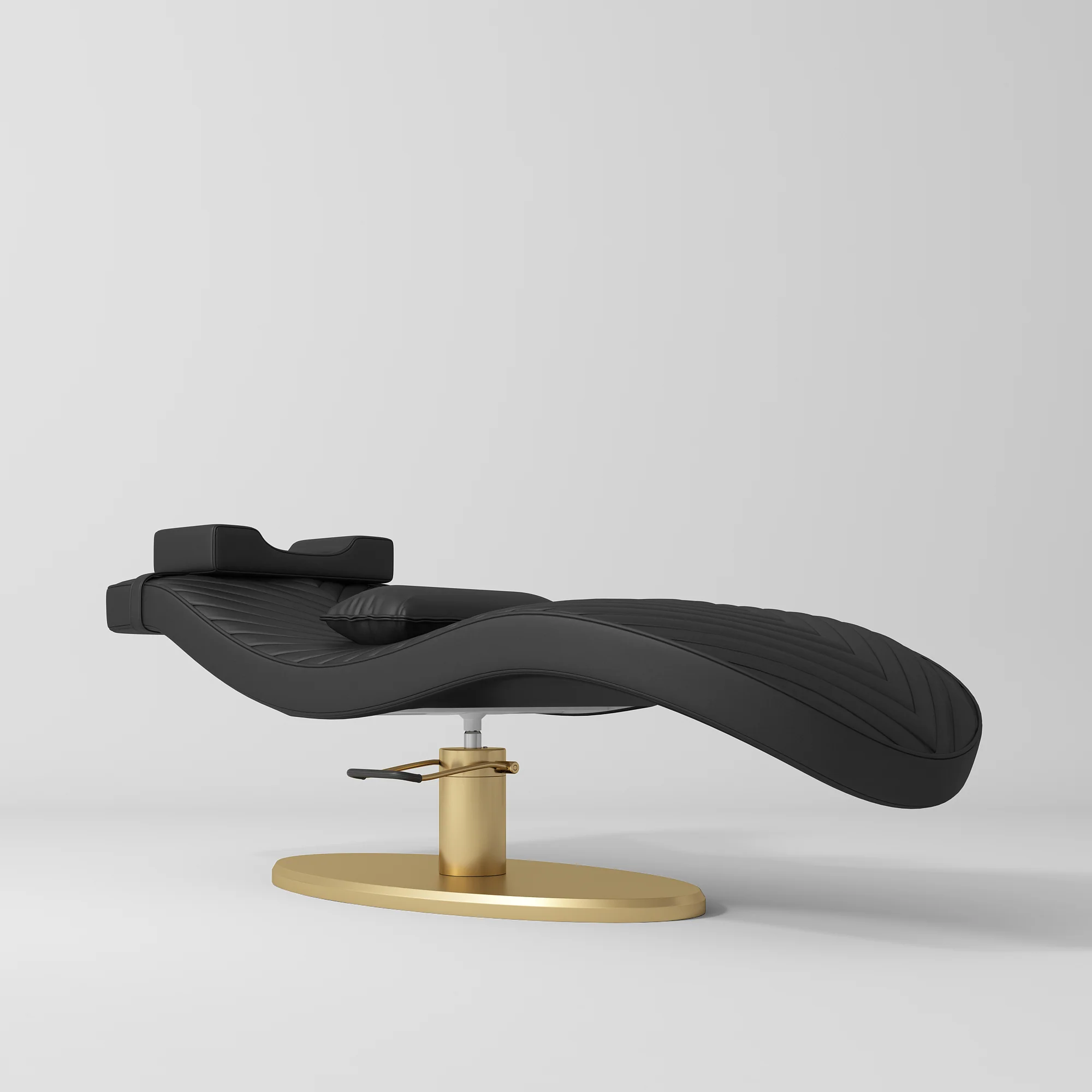 Manufakturo Royale Luxury & Ergonomic Beauty Lash Bed Gold Base Black