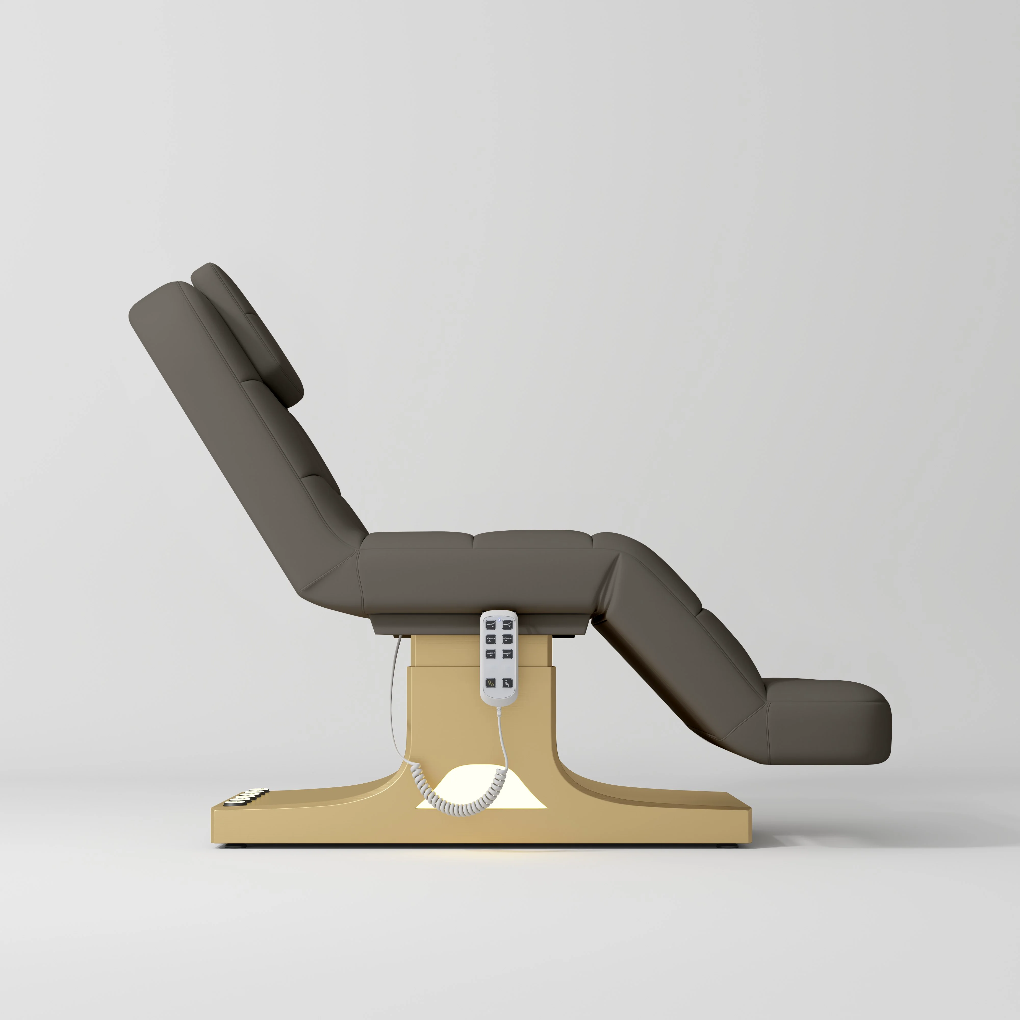 Manufakturo Saphir version A Luxury Electric Lash Beauty Bed - Hand & Foot Controls Cocoa Mocha - Image 2