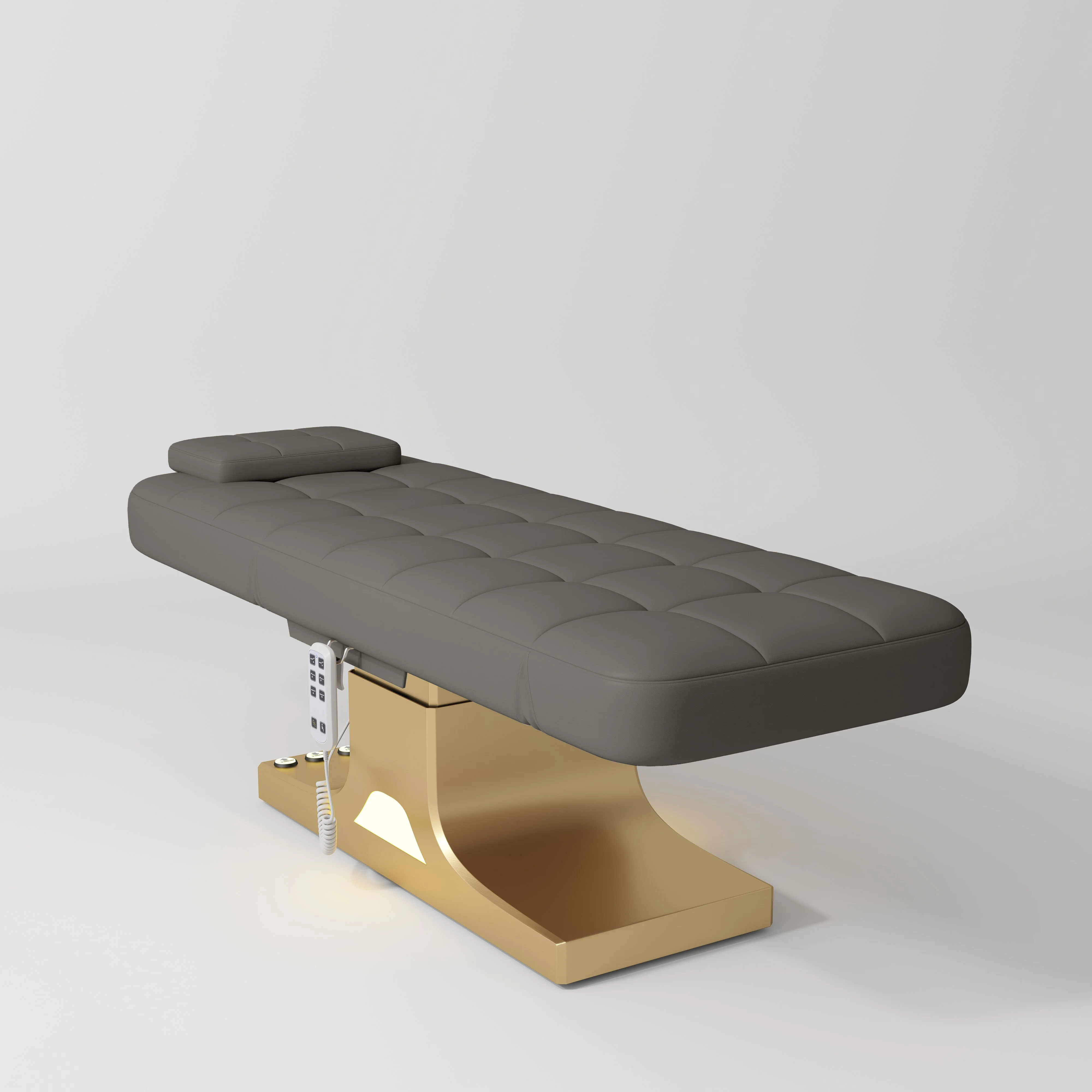 Manufakturo Saphir version A Luxury Electric Lash Beauty Bed - Hand & Foot Controls Deep Ash - Image 4