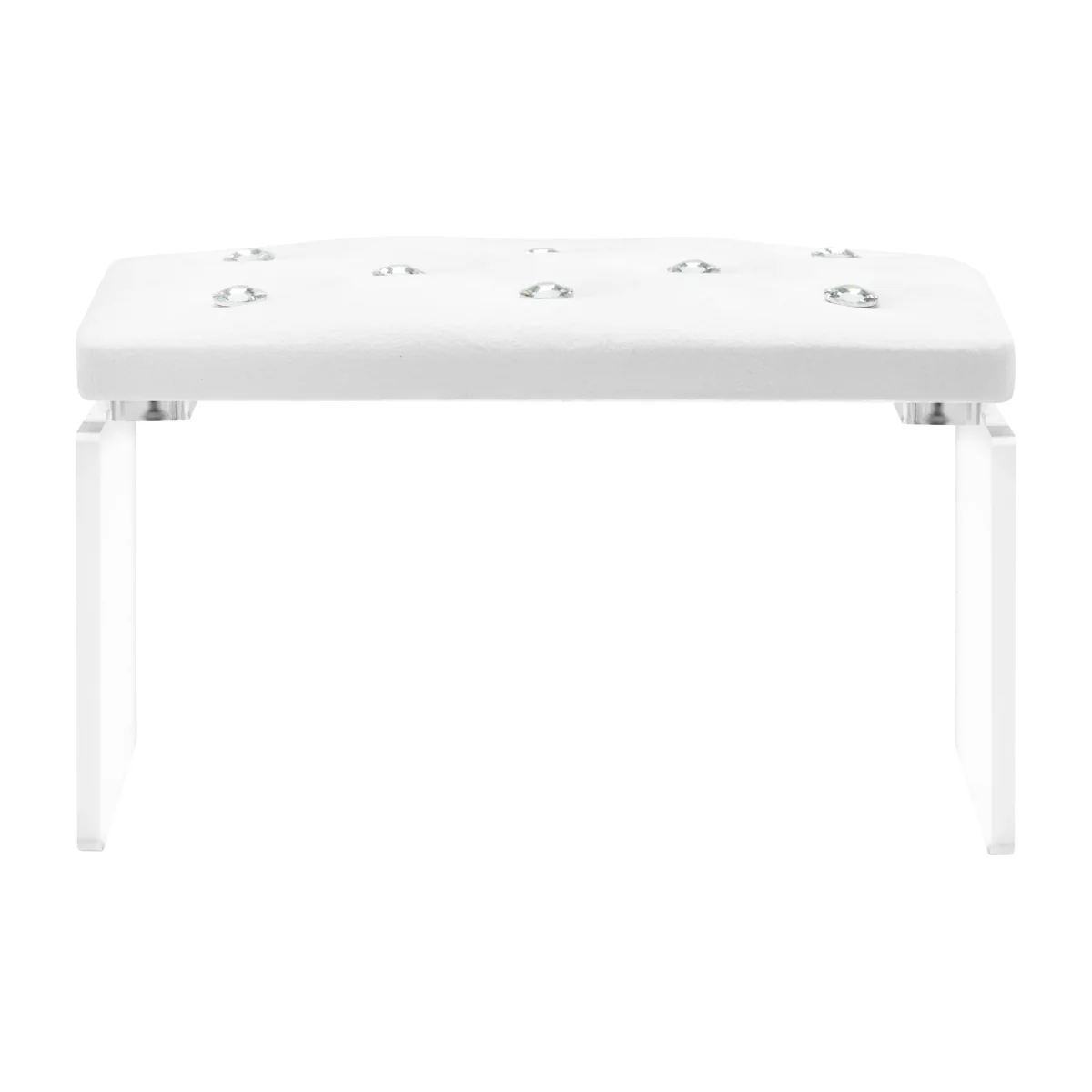 Momo Diamond Manicure Hand Rest Velour Ecru - Image 2