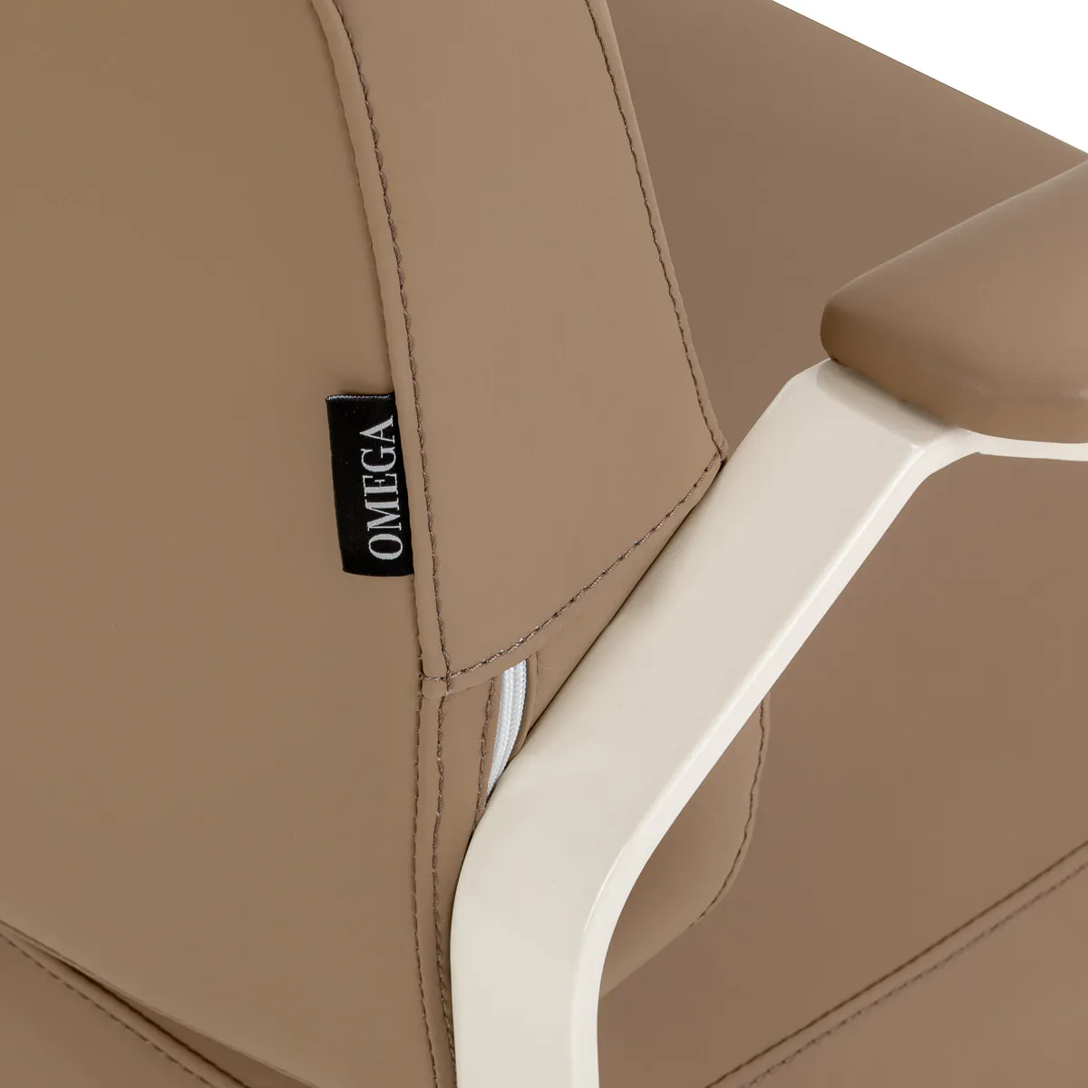 Omega Hairdressing Chair Aurora Light Brown - Image 5
