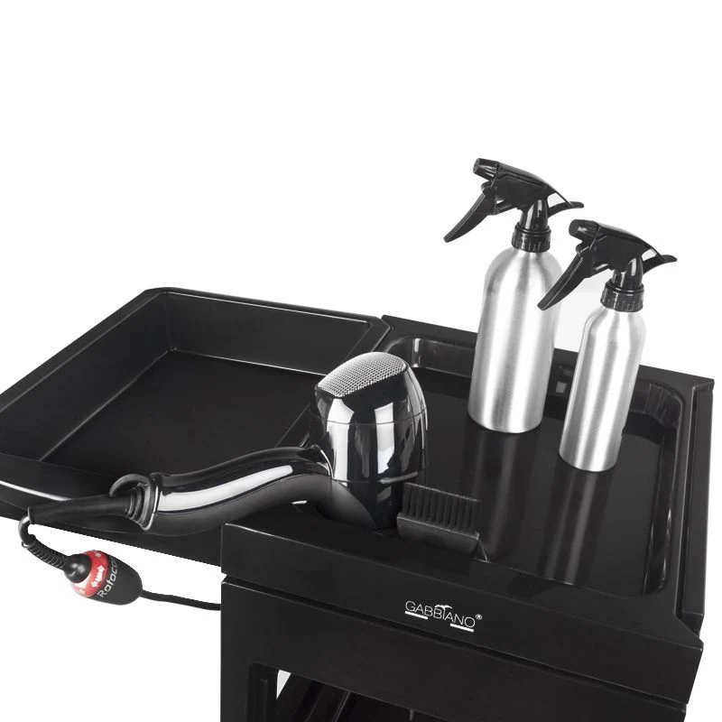 Gabbiano Hairdresser Trolley 048A Black - Image 3
