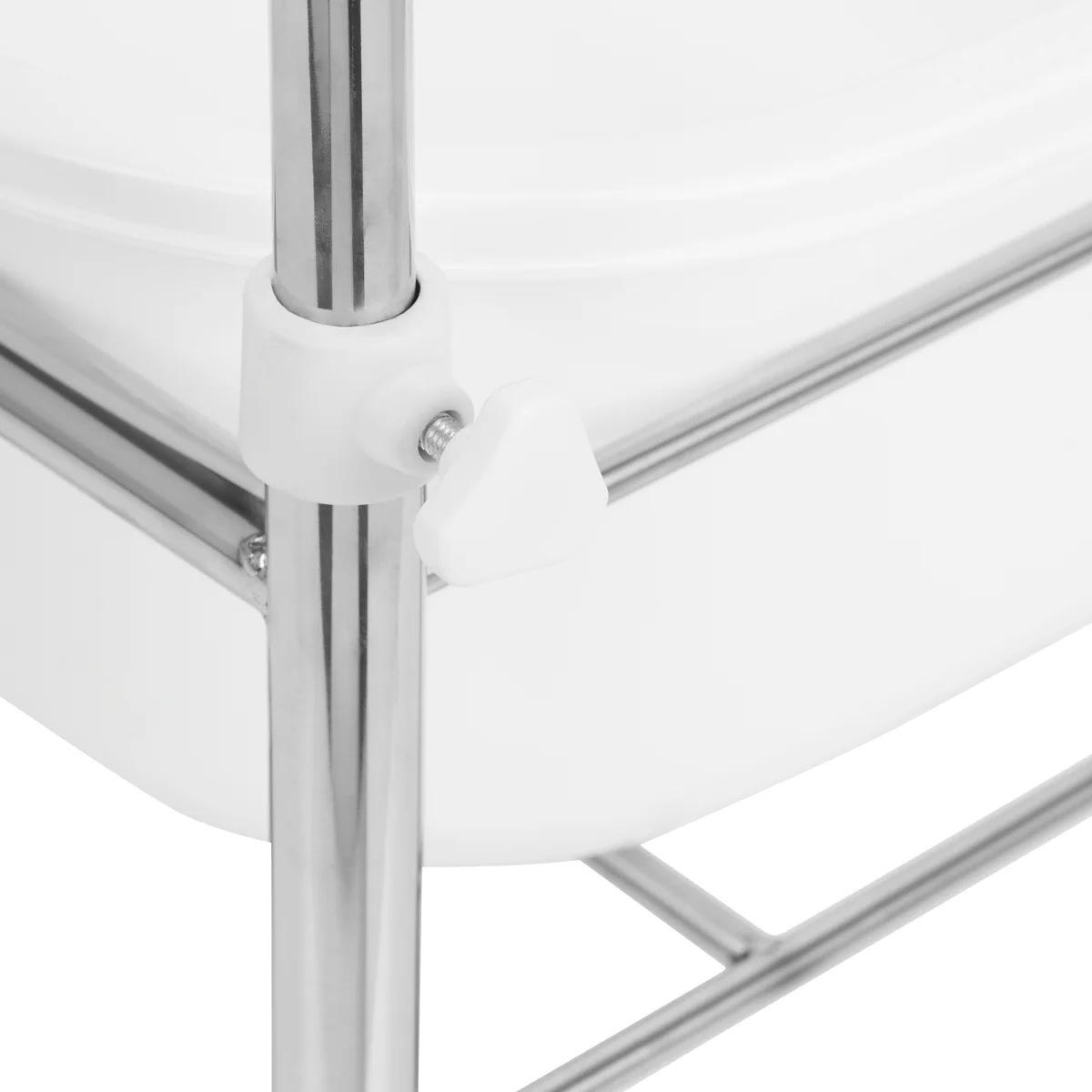 ACTIVESHOP Pedicure tray on wheels, chrome - Image 4