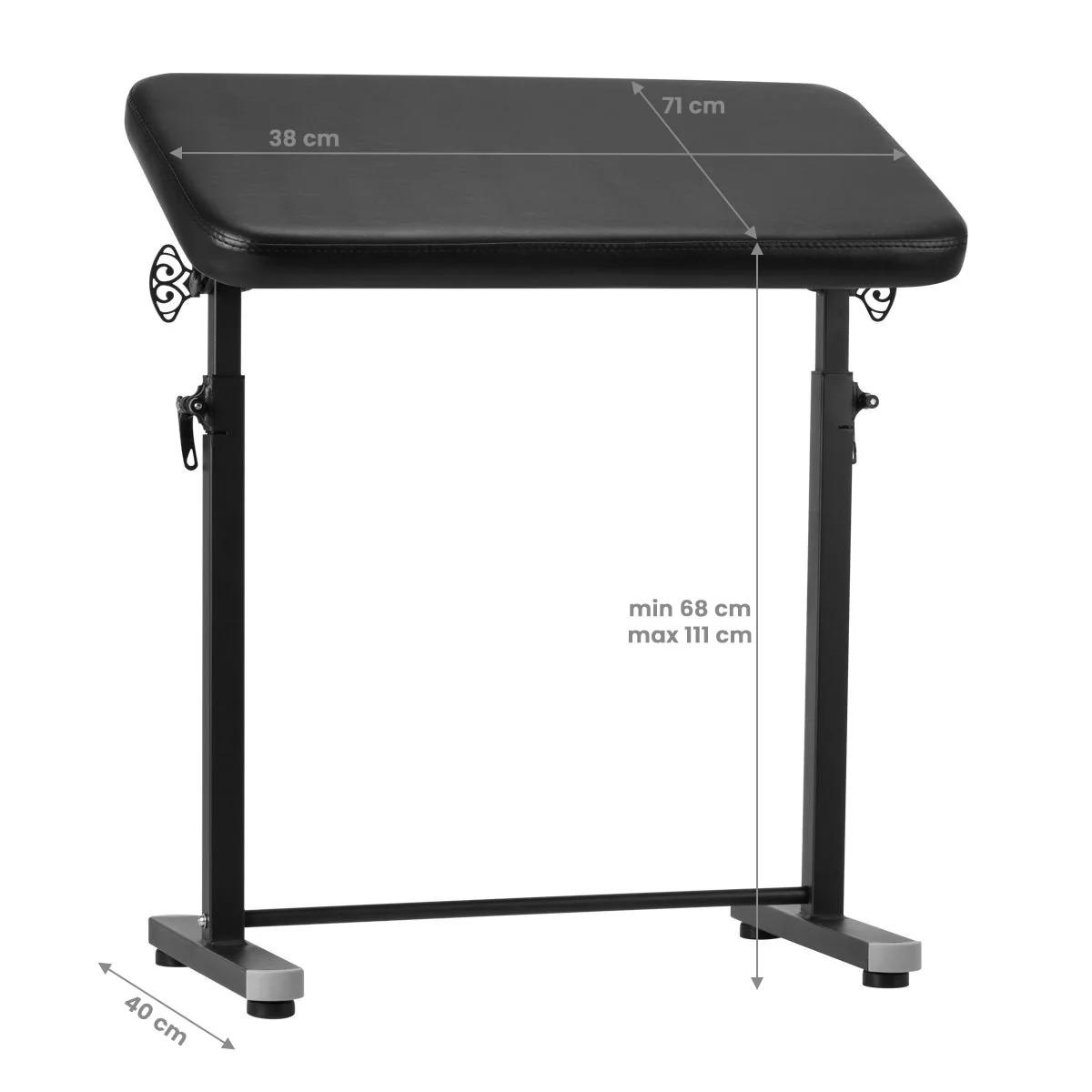 Pro Ink Tattoo Armrest Table 718 Black - Image 2