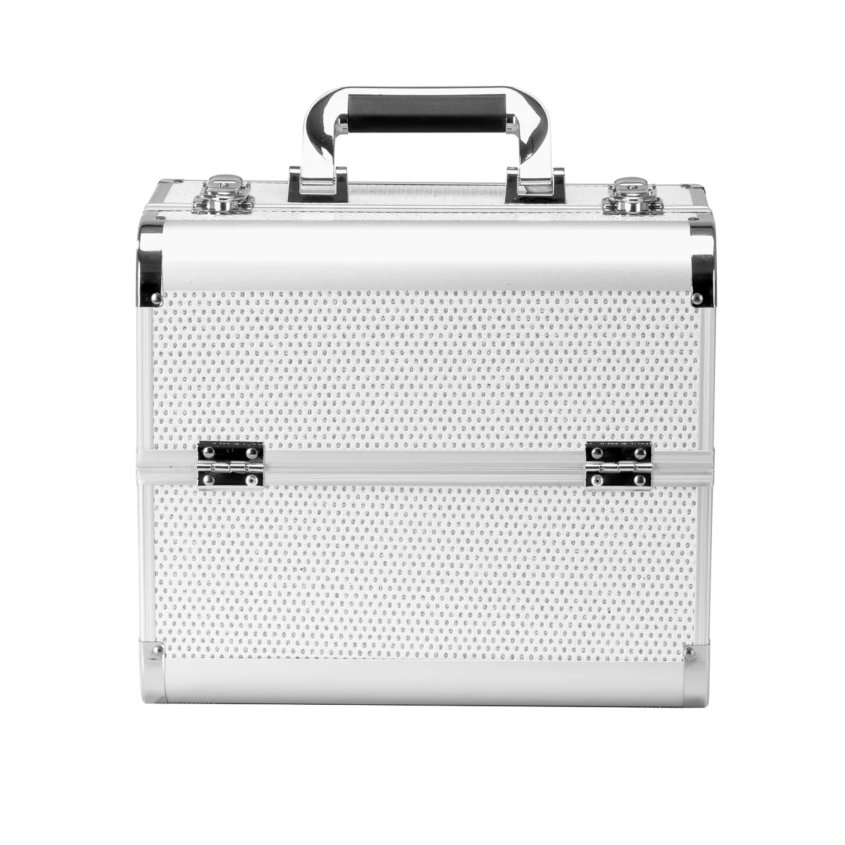 Professional Silver Cosmetic Case 44 – Durable, Stylish Organizer for Mobile Stylists & Beauty Tools - Image 5