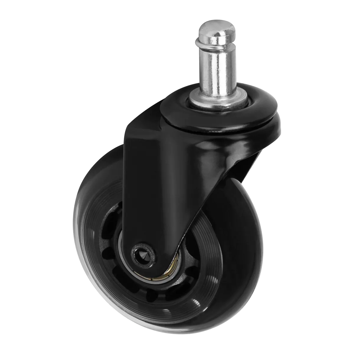 Roll Speed Stool Wheels Replacement Black Press-on Set - Image 2
