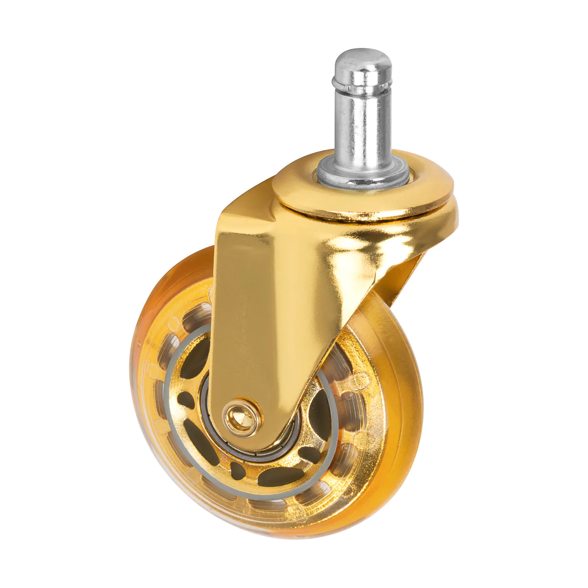 Roll Speed Stool Wheels Replacement Gold Press-on Set - Image 2