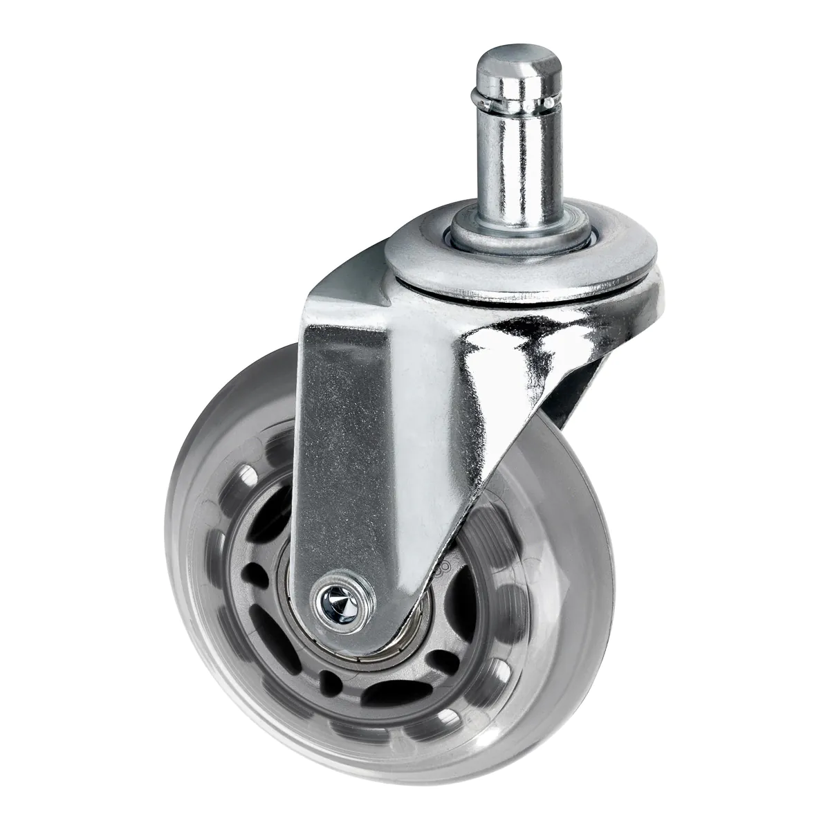 Roll Speed Stool Wheels Replacement Silver Press-on Set - Image 2